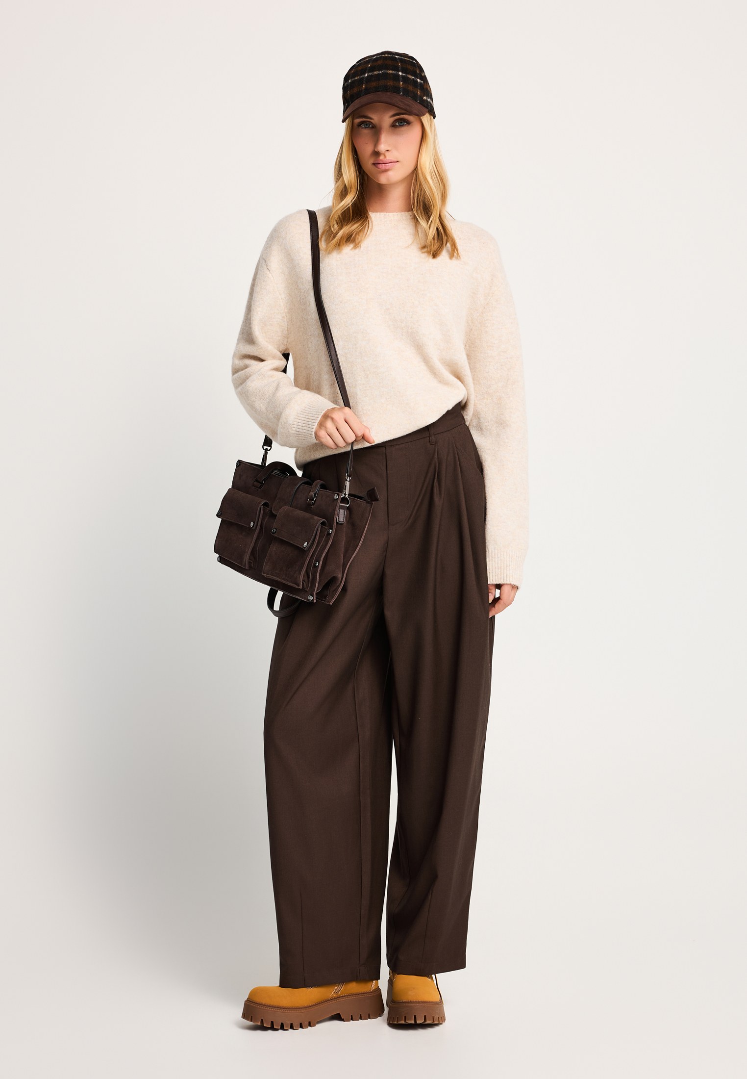 Γυναικείο tailored wide-leg παντελόνι