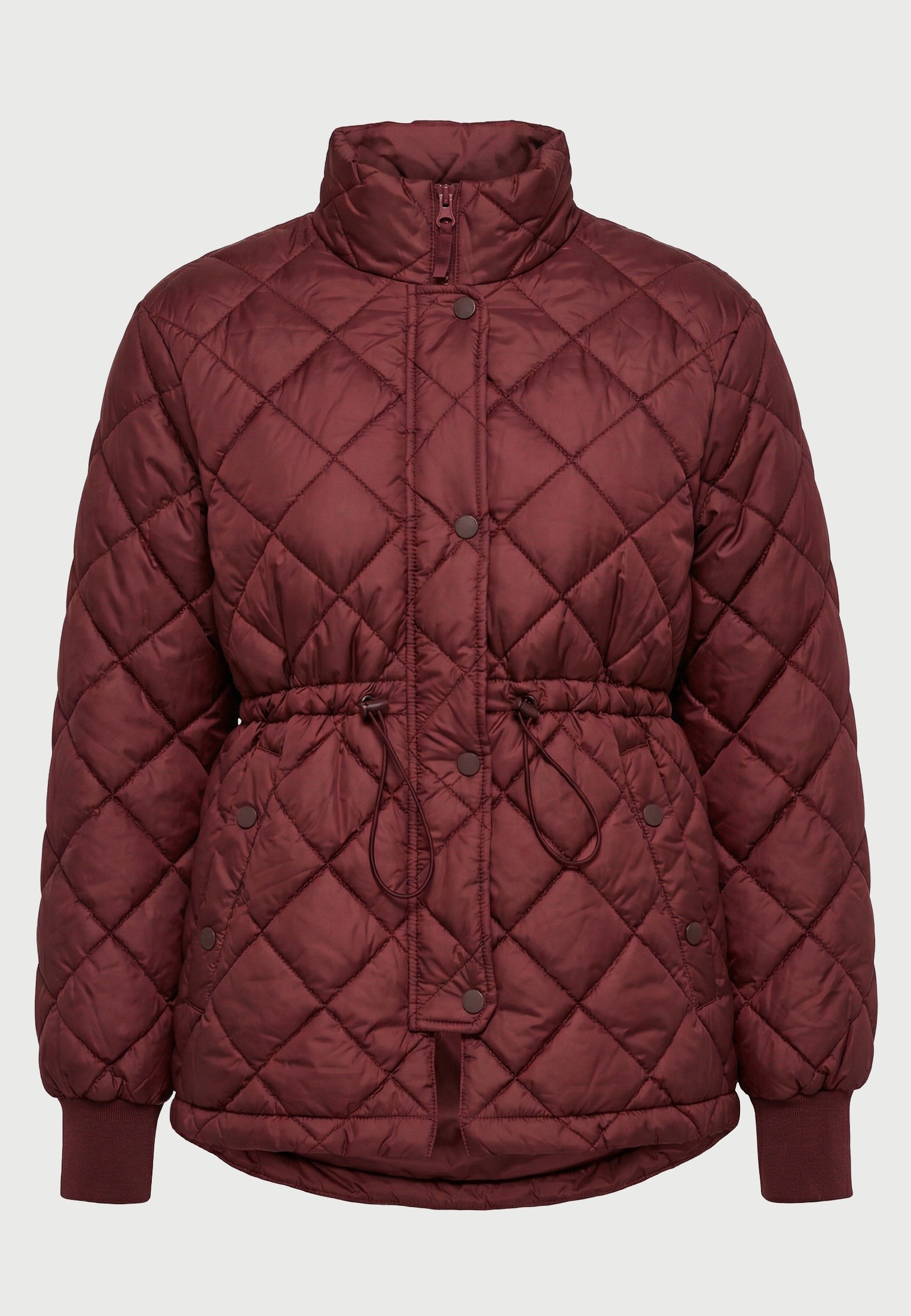 Καπιτονέ puffer jacket με κορδόνι στη μέση