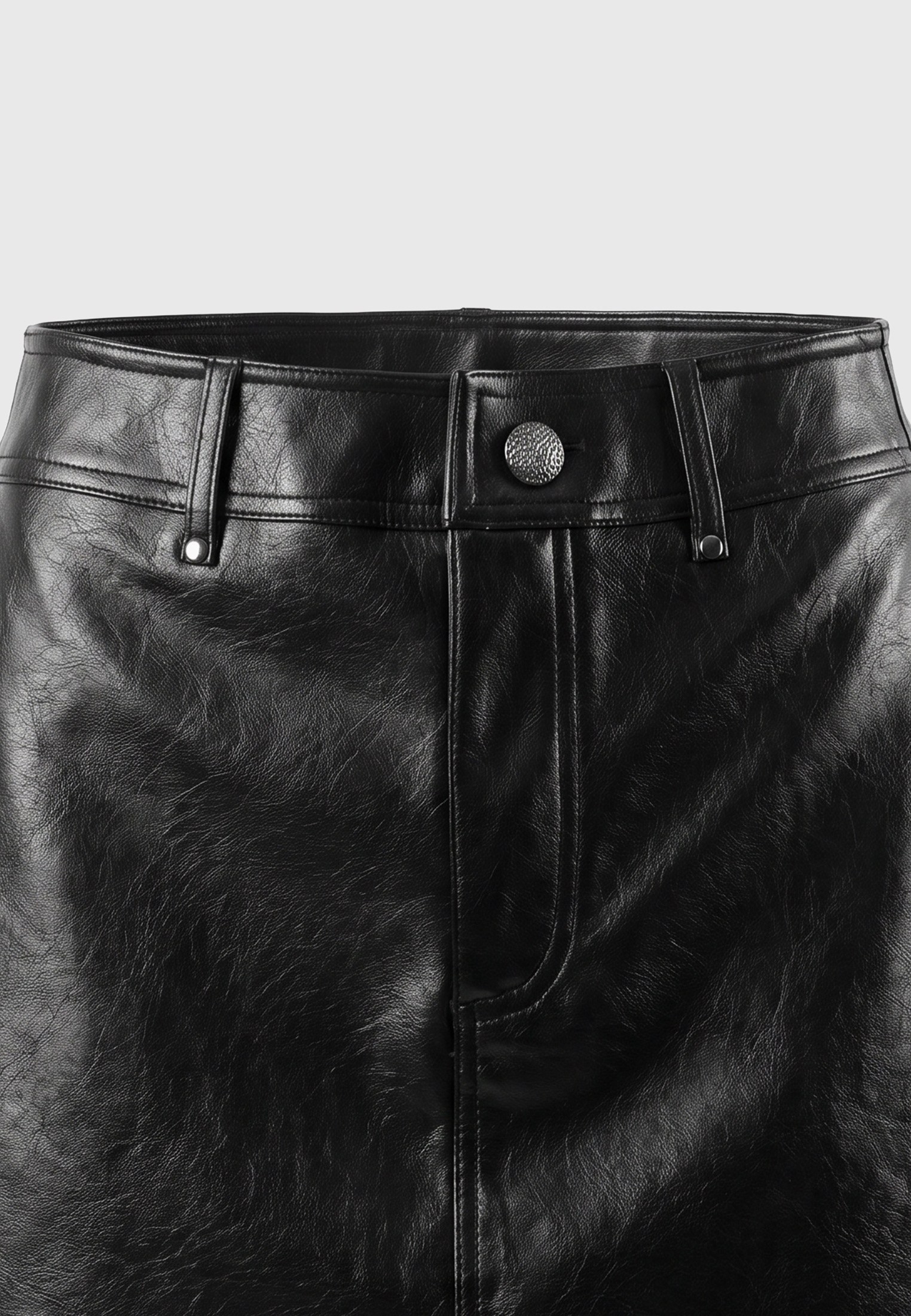 Γυναικεία mini φούστα slim fit από δερματίνη