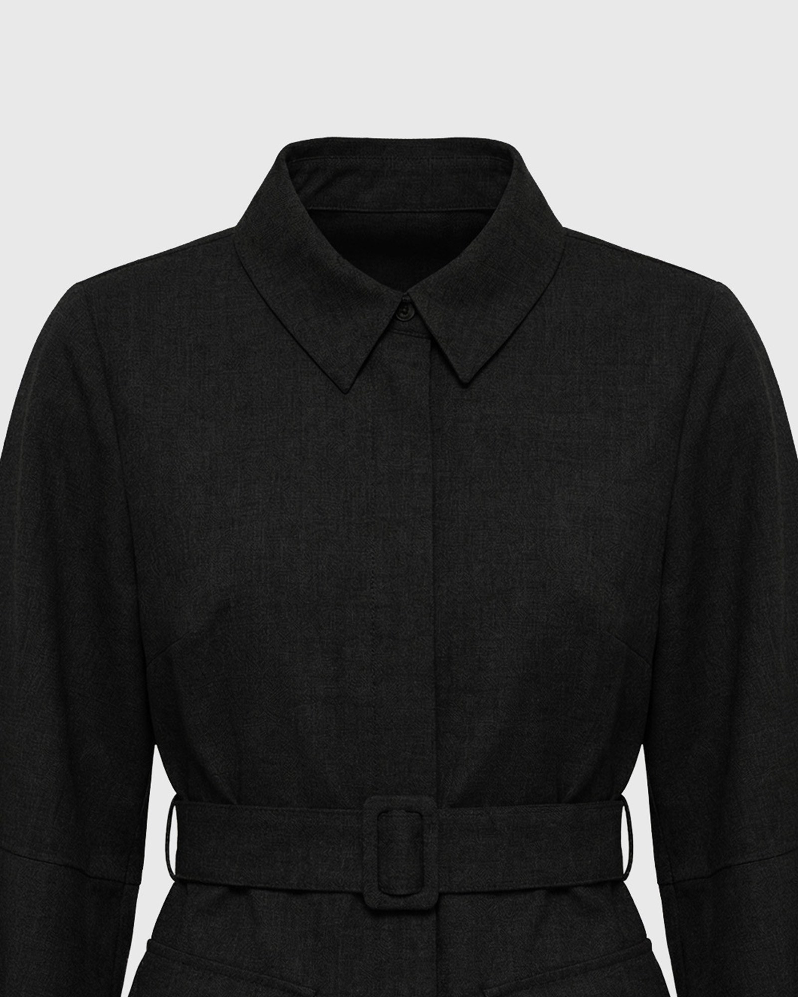 Γυναικείο mini shirt dress utility με ζώνη