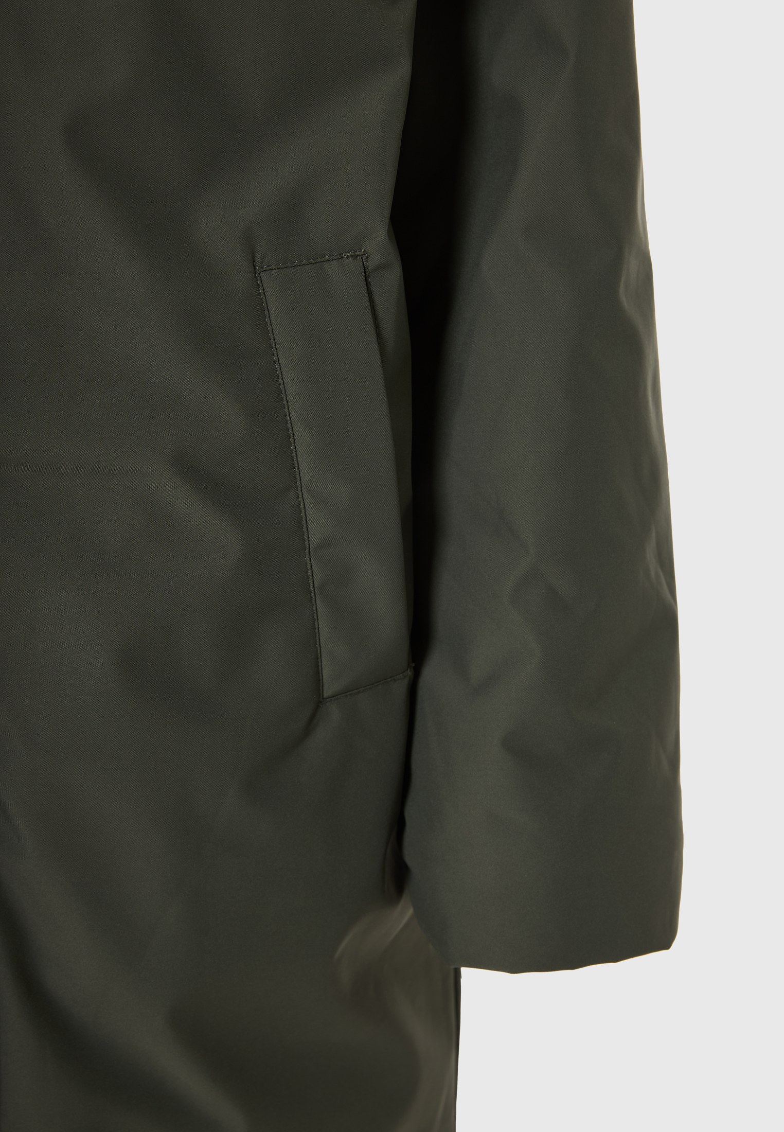 Γυναικείο μακρύ puffer coat με κουκούλα