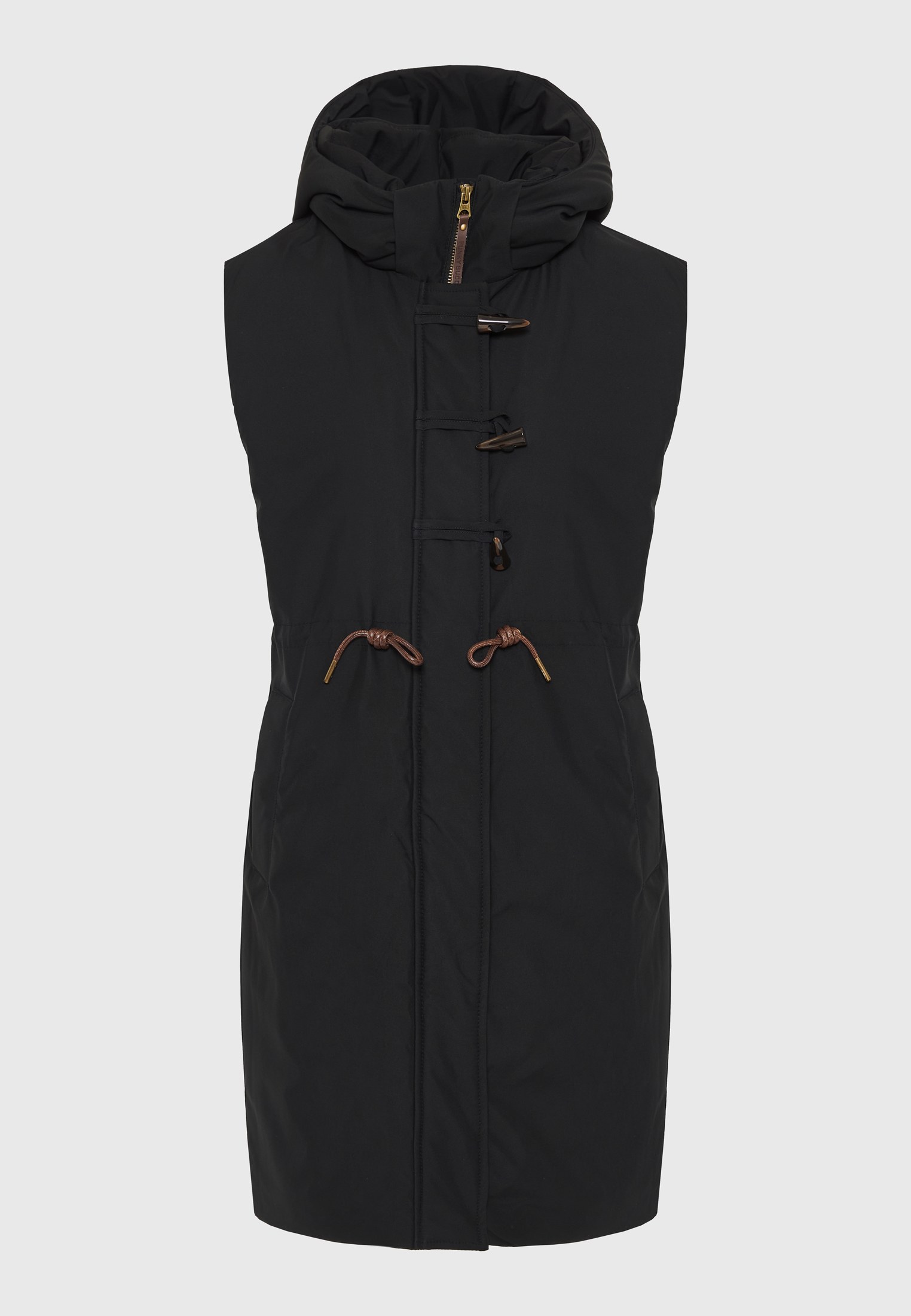 Γυναικείο μακρύ αμάνικο puffer duffle vest