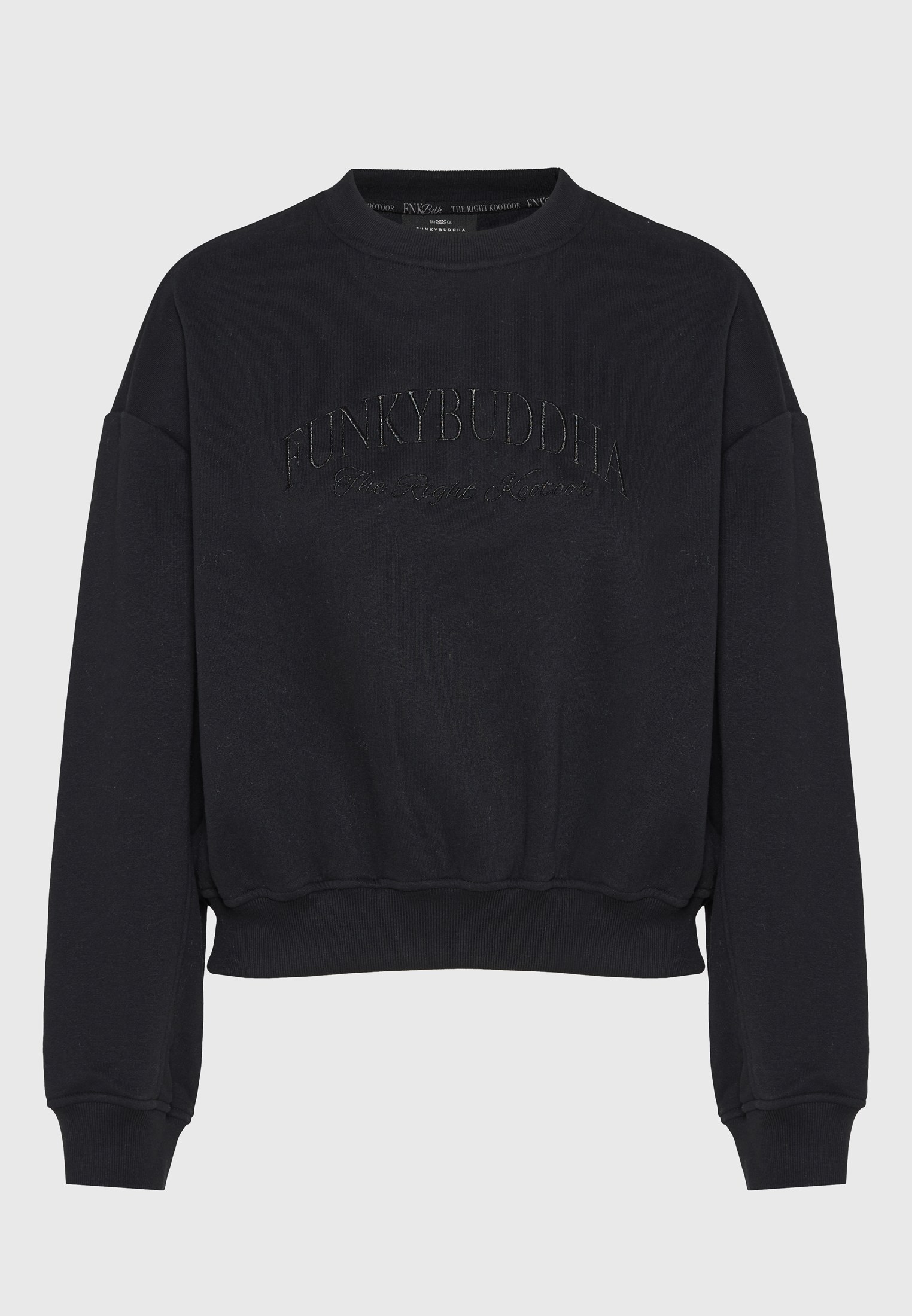 Γυναικεία loose φούτερ μπλούζα με κεντημένο logo