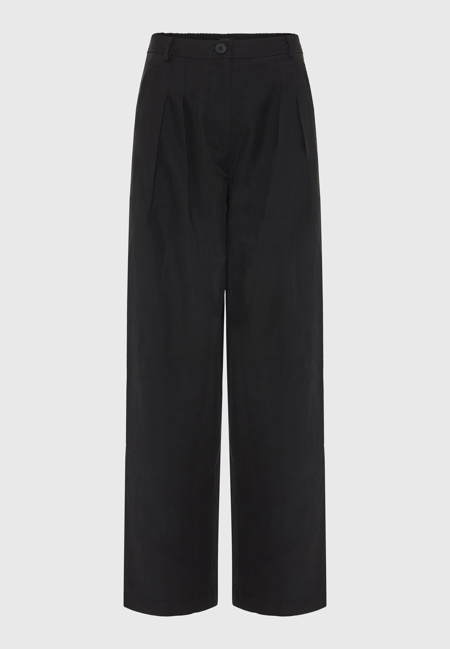 Γυναικείο casual παντελόνι tapered fit με πιέτες