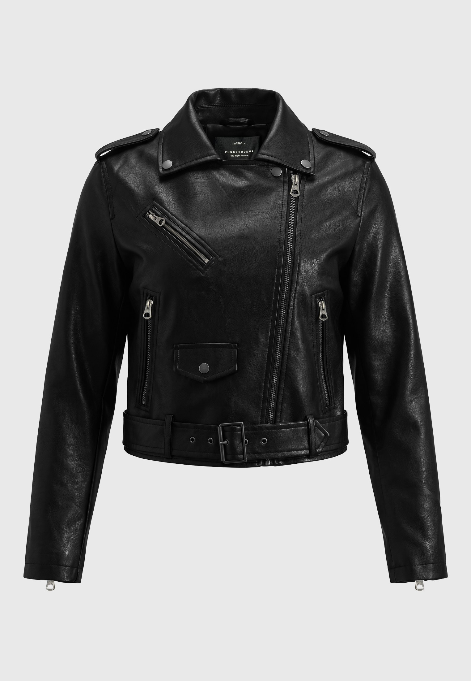 Γυναικείο faux leather biker jacket