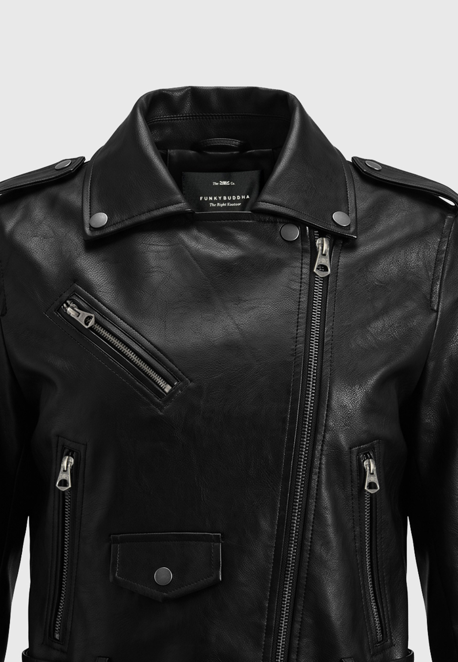 Γυναικείο faux leather biker jacket