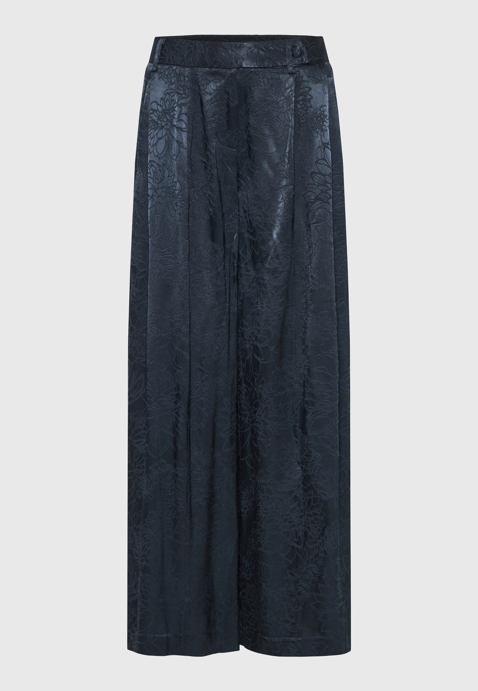 Γυναικείο παντελόνι wide leg με ζακάρ σχέδιο