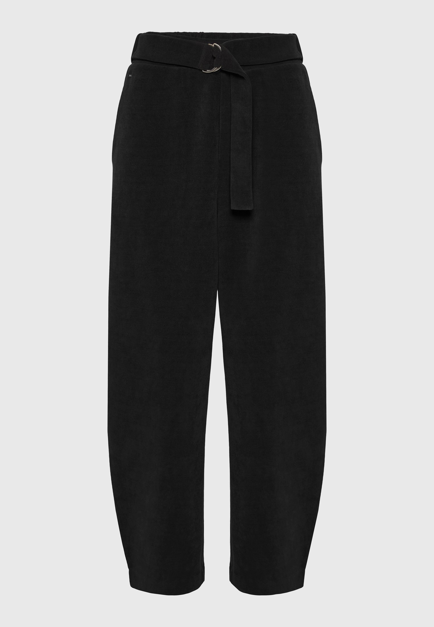 Γυναικείο κοτλέ παντελόνι jogger με ζώνη