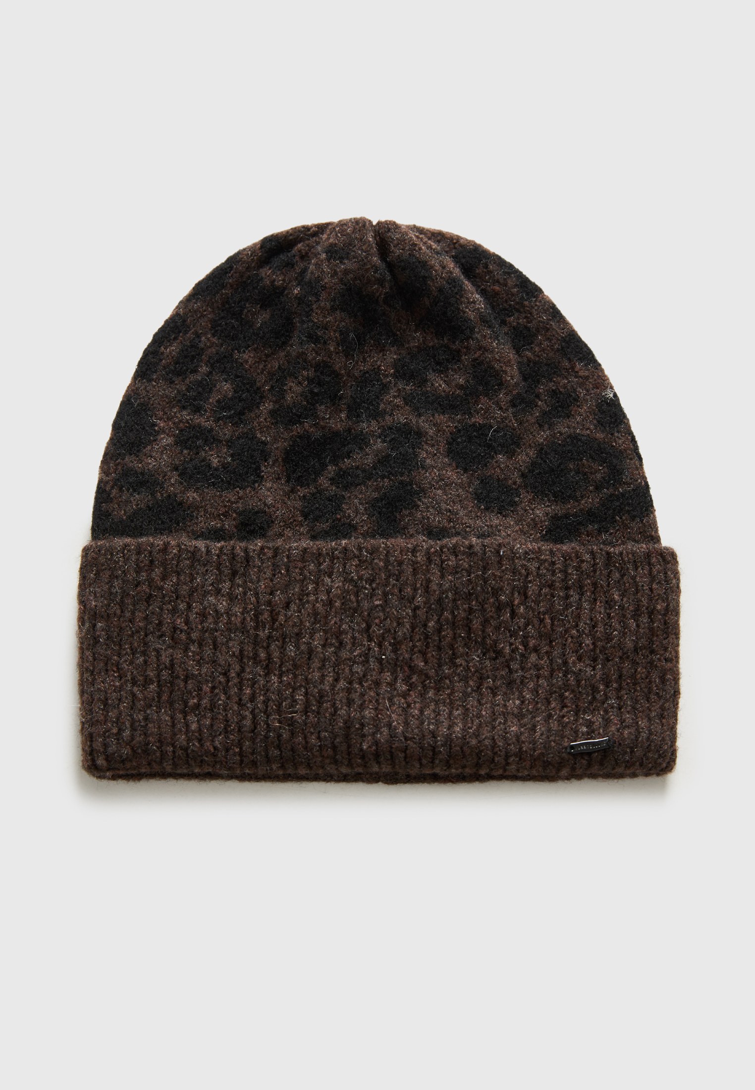 Γυναικείος πλεκτός σκούφος animal print