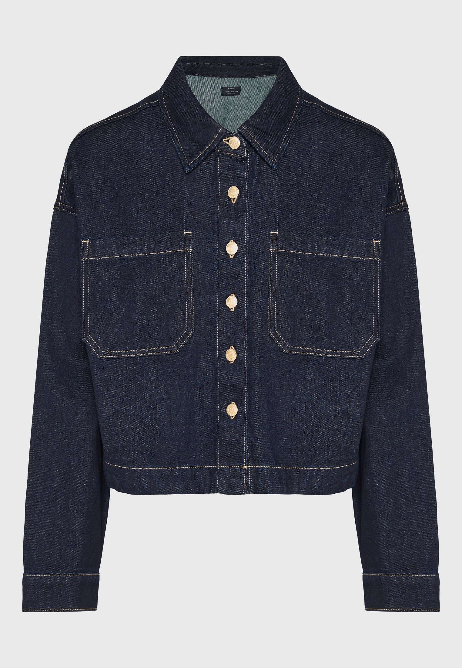 Γυναικείο cropped denim overshirt