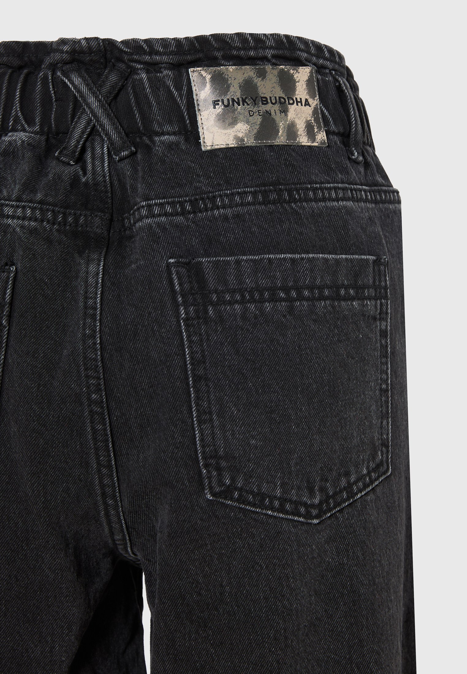 Ψηλόμεσο paperbag τζιν παντελόνι baggy fit