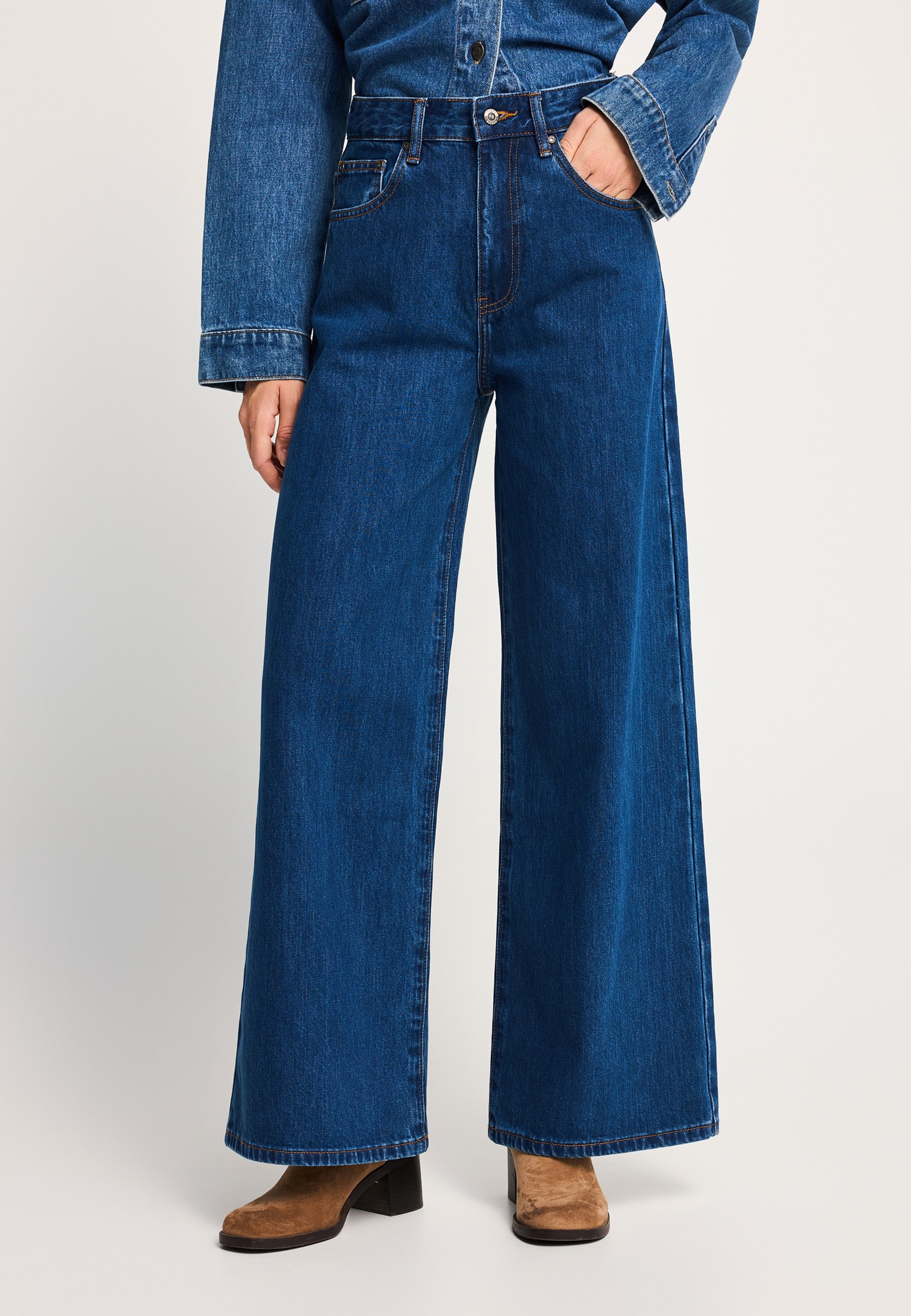 Γυναικείο wide leg παντελόνι jean