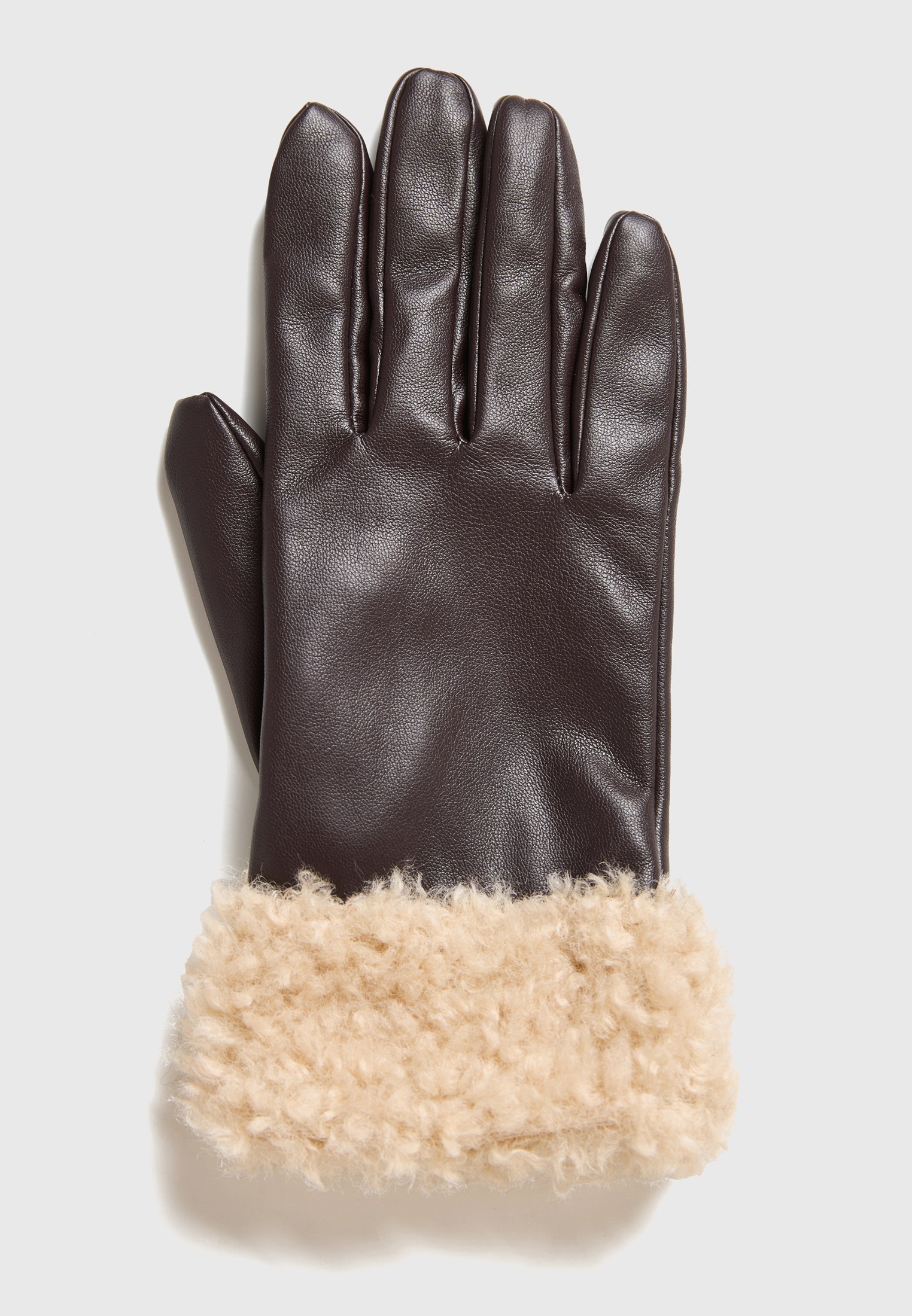 Γυναικεία γάντια με ρεβέρ sheepskin