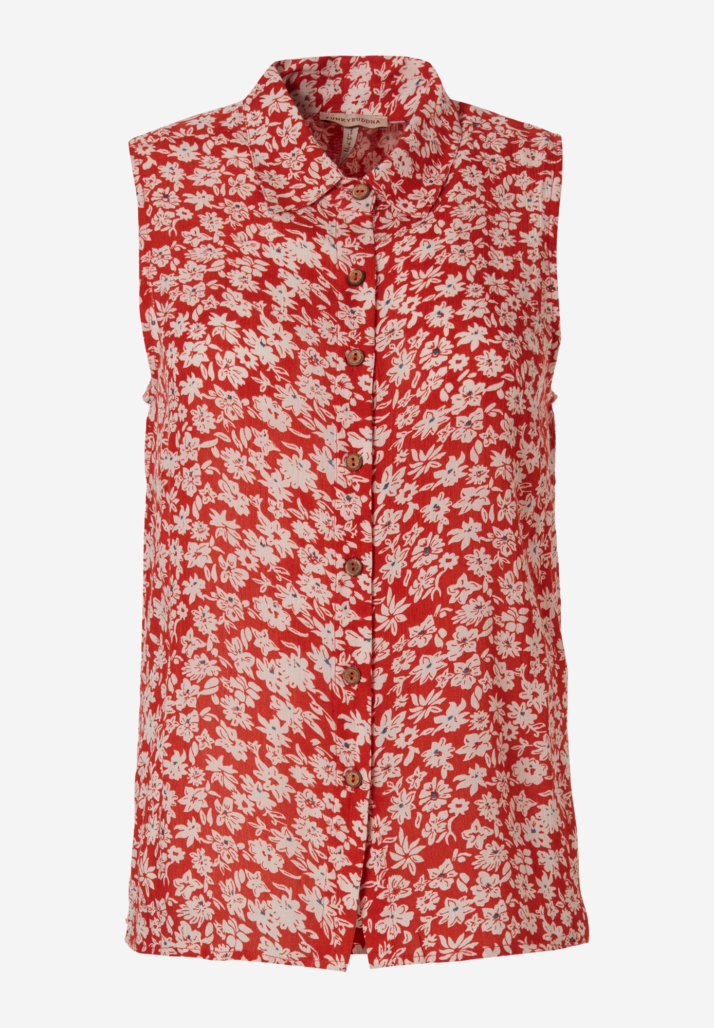 Women's Shirts Funky Buddha Red