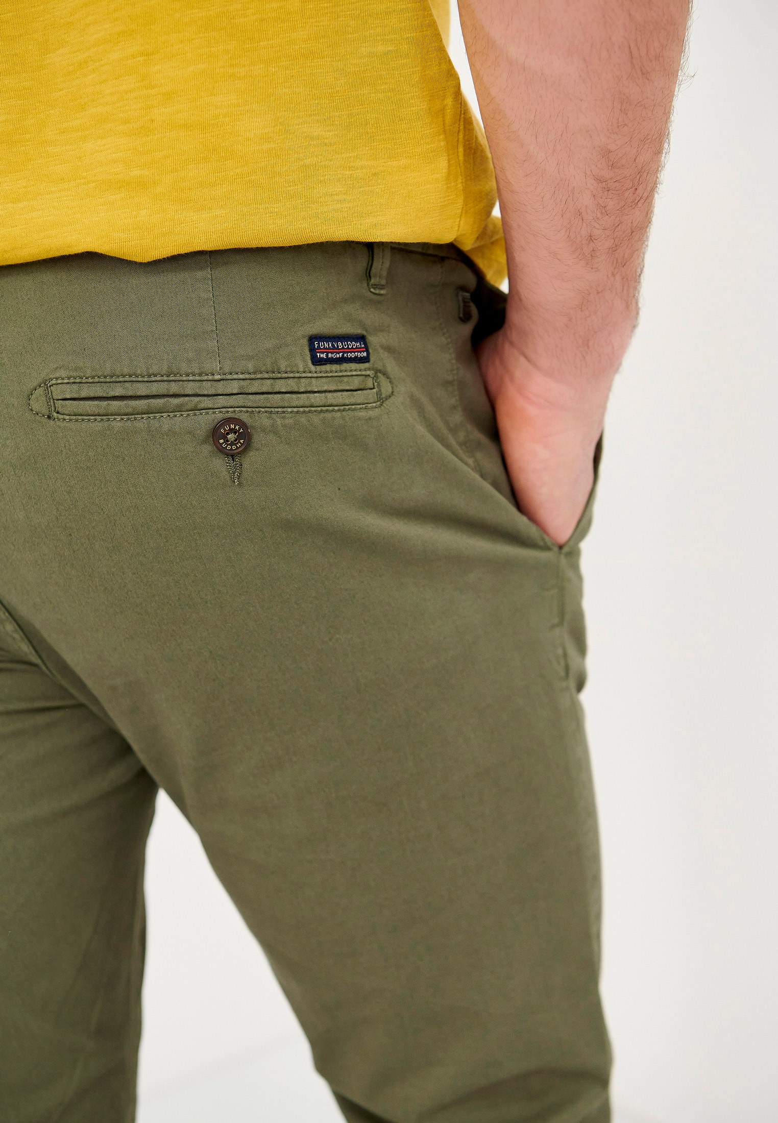 Men's Trousers Funky Buddha Khaki