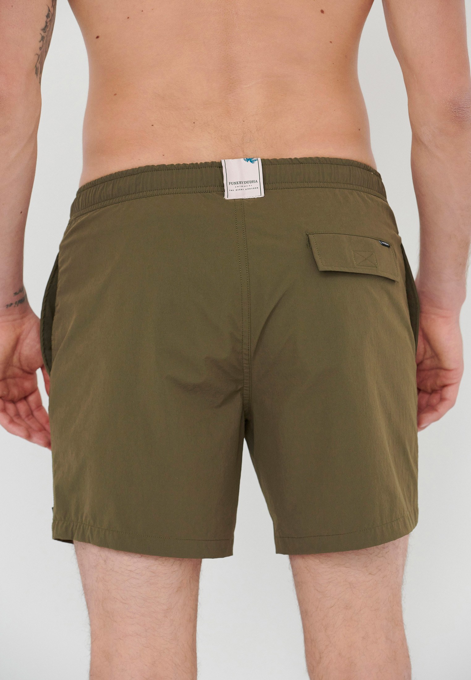 Men's Swim Shorts Funky Buddha Khaki