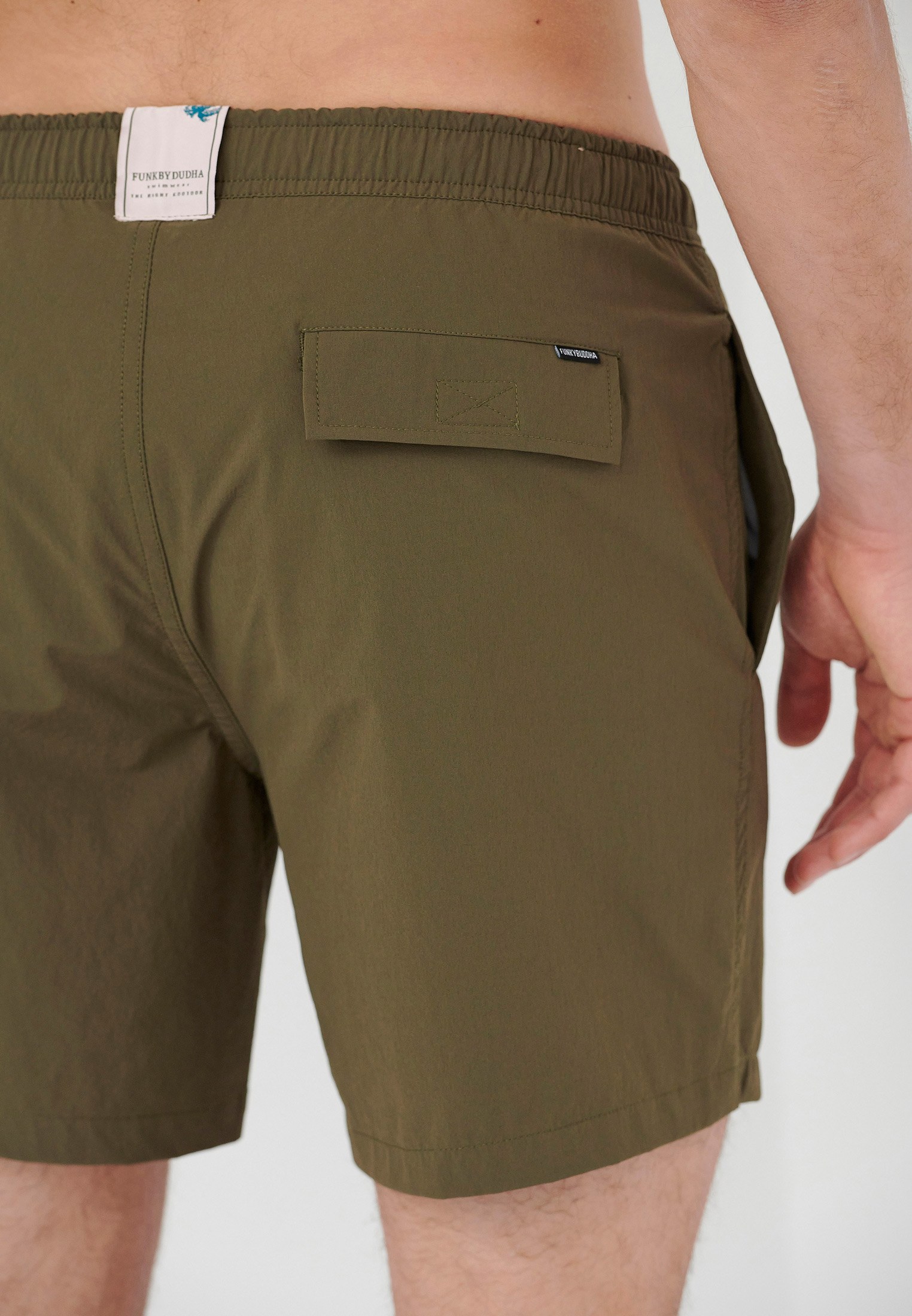 Men's Swim Shorts Funky Buddha Khaki