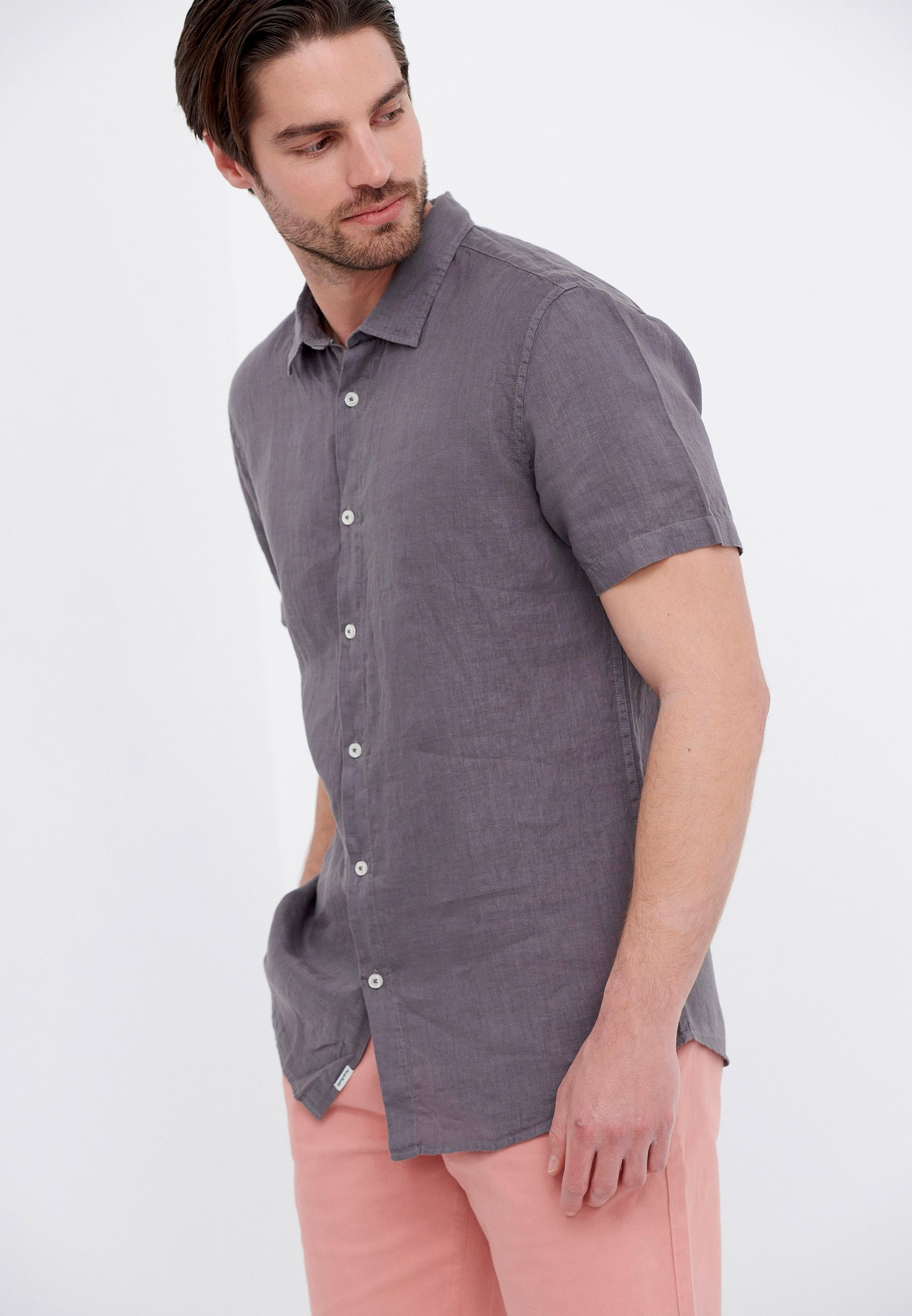 Men's Shirts Funky Buddha Gray