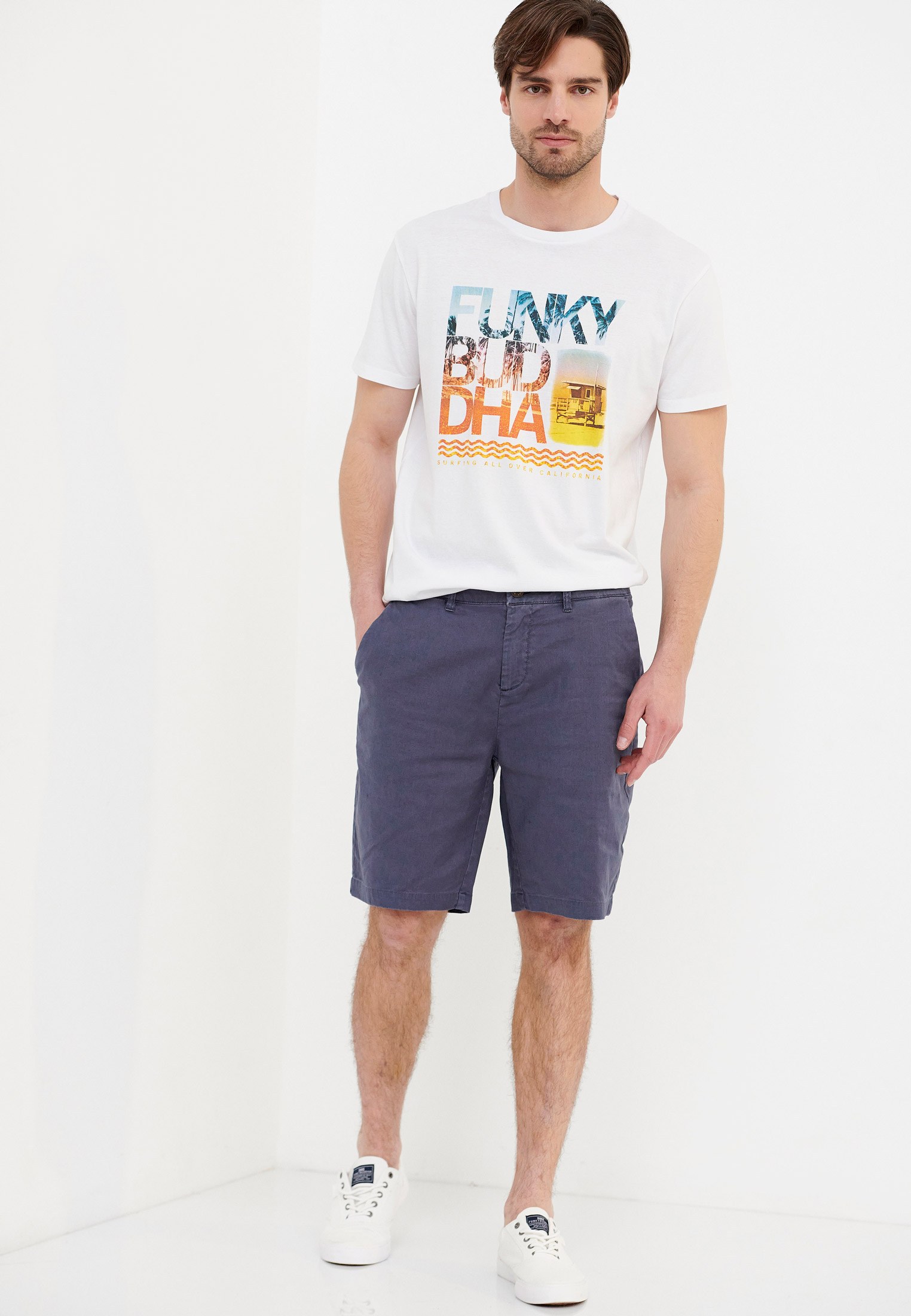 Men's Trousers Funky Buddha Blue