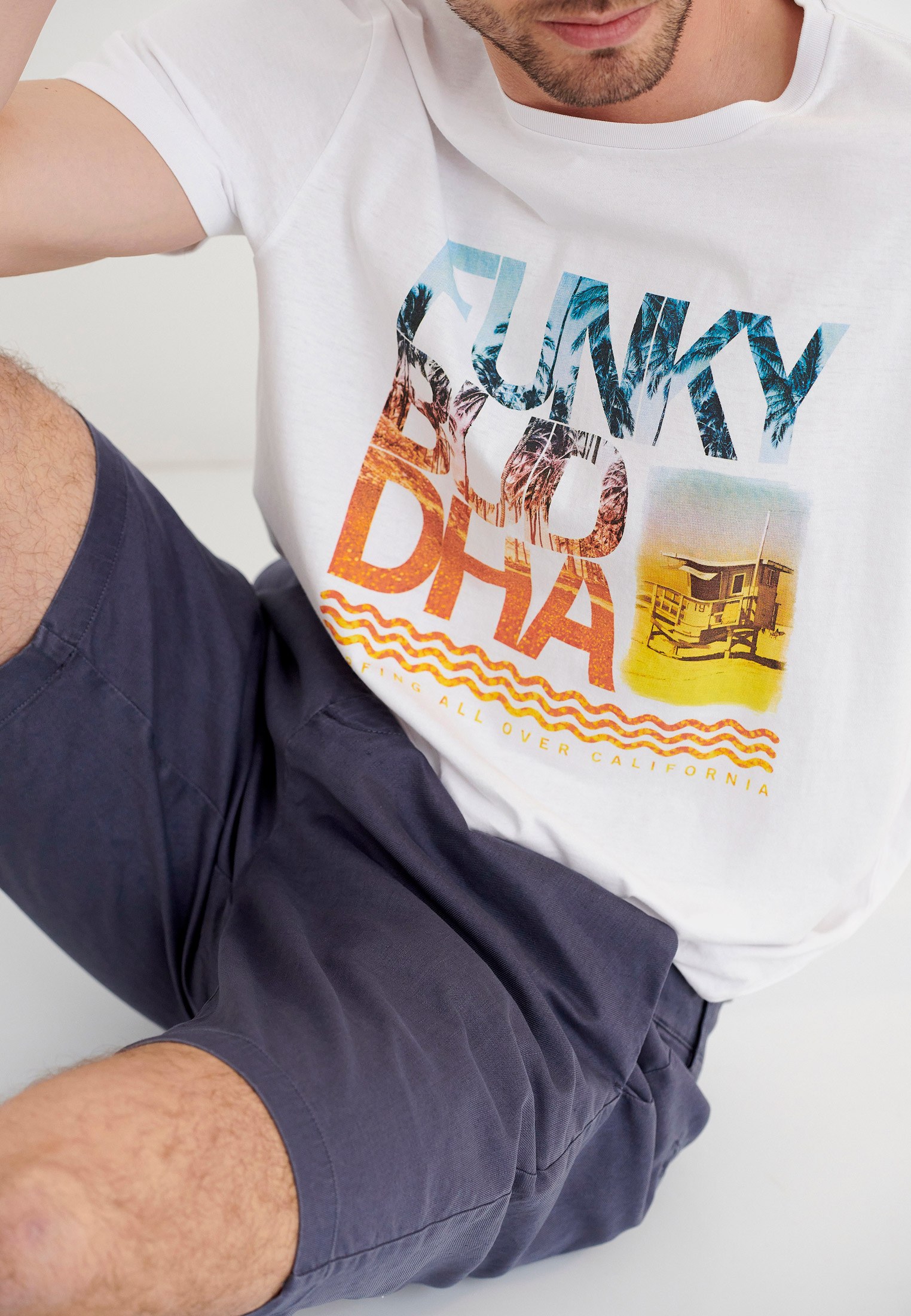 Men's Trousers Funky Buddha Blue