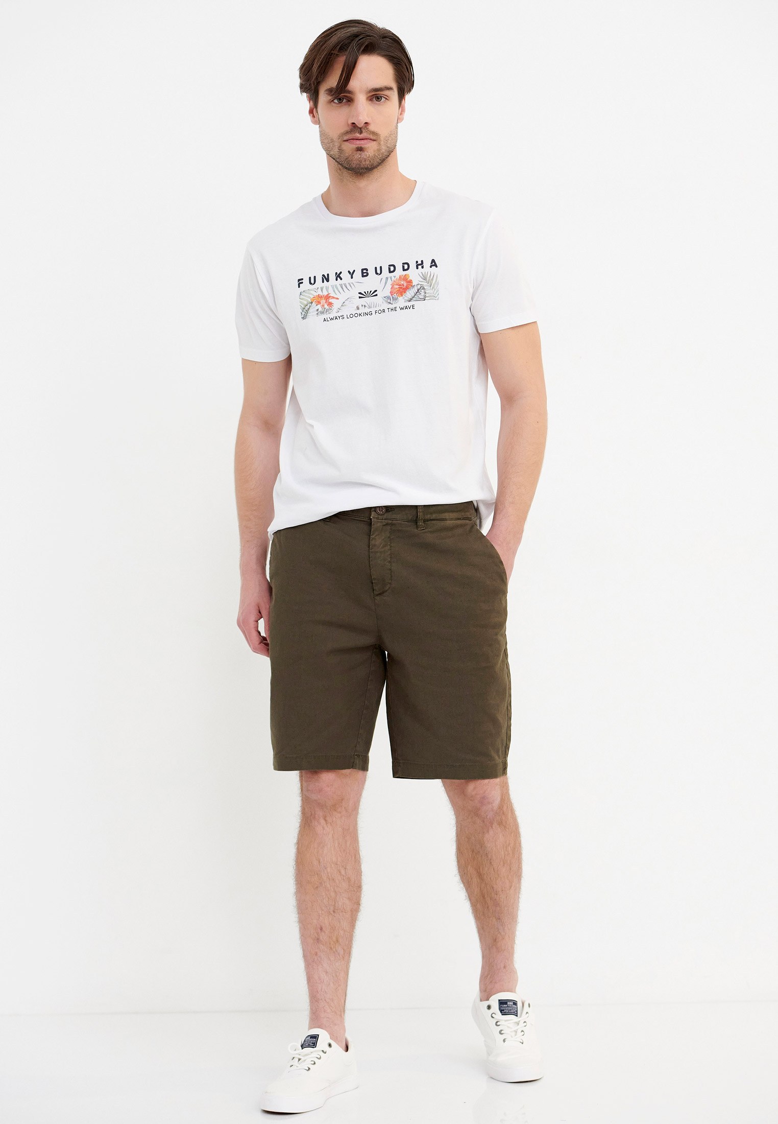 Men's Trousers Funky Buddha Khaki