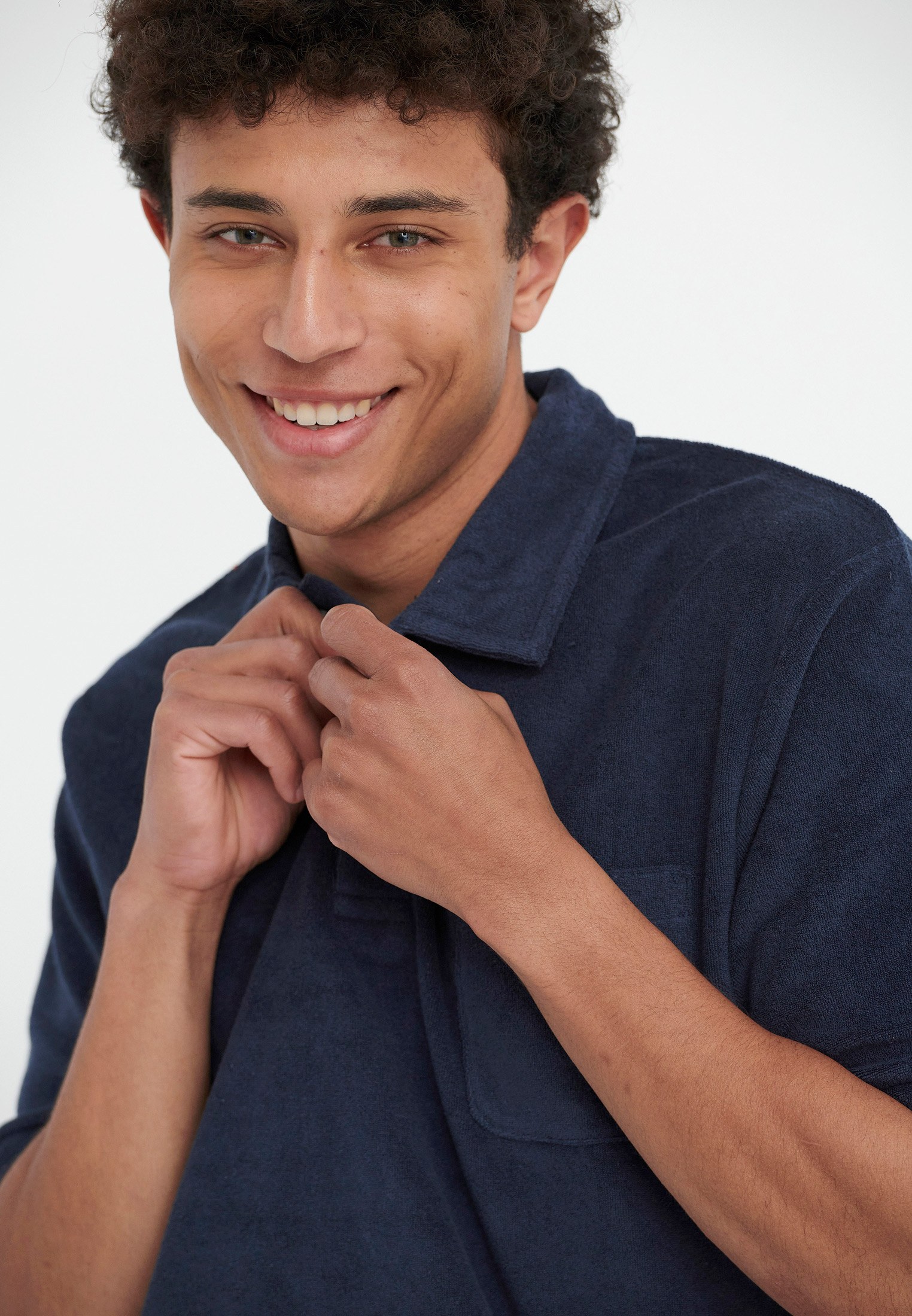 Men's Polo Shirts Funky Buddha Navy