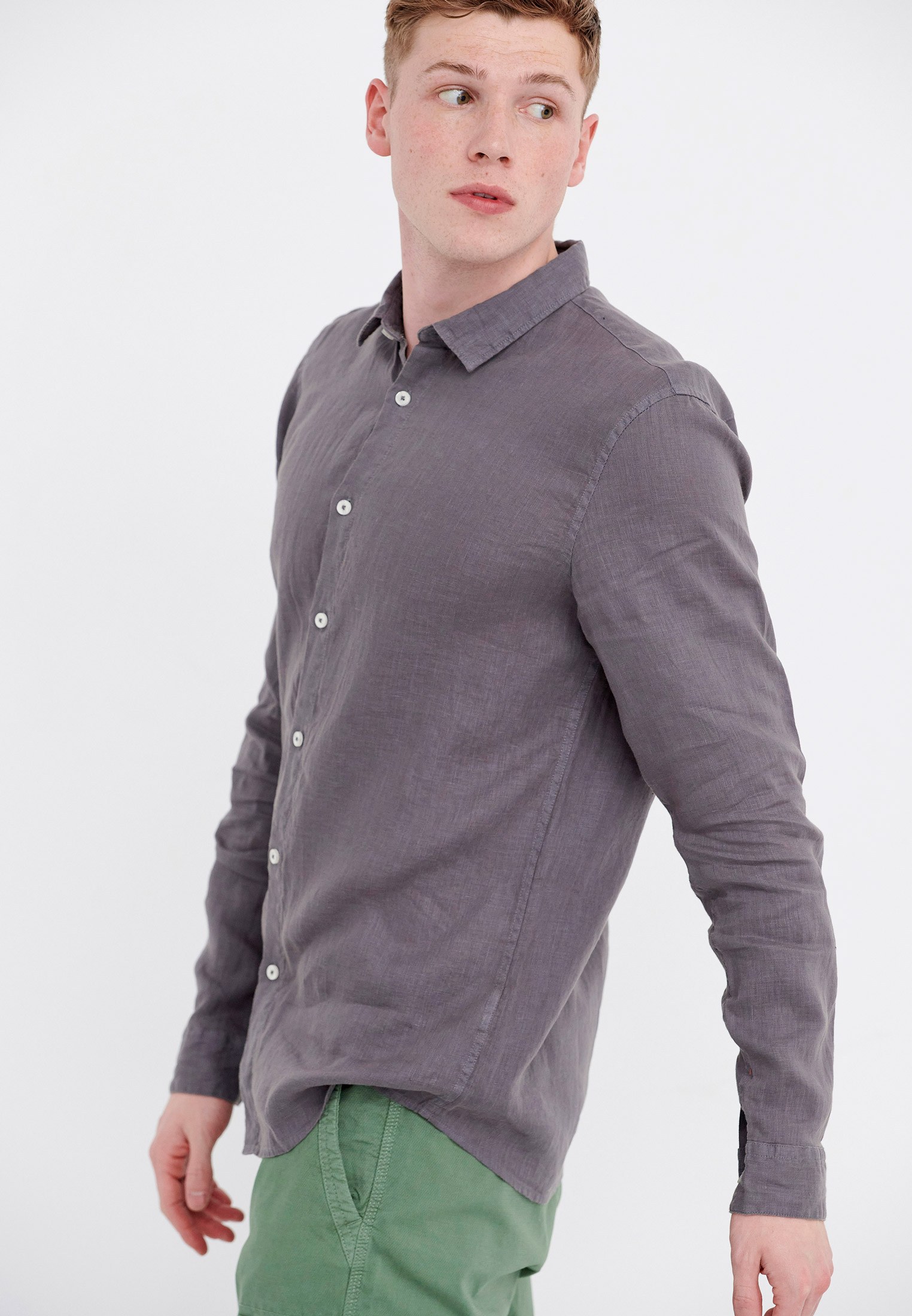 Men's Shirts Funky Buddha Gray