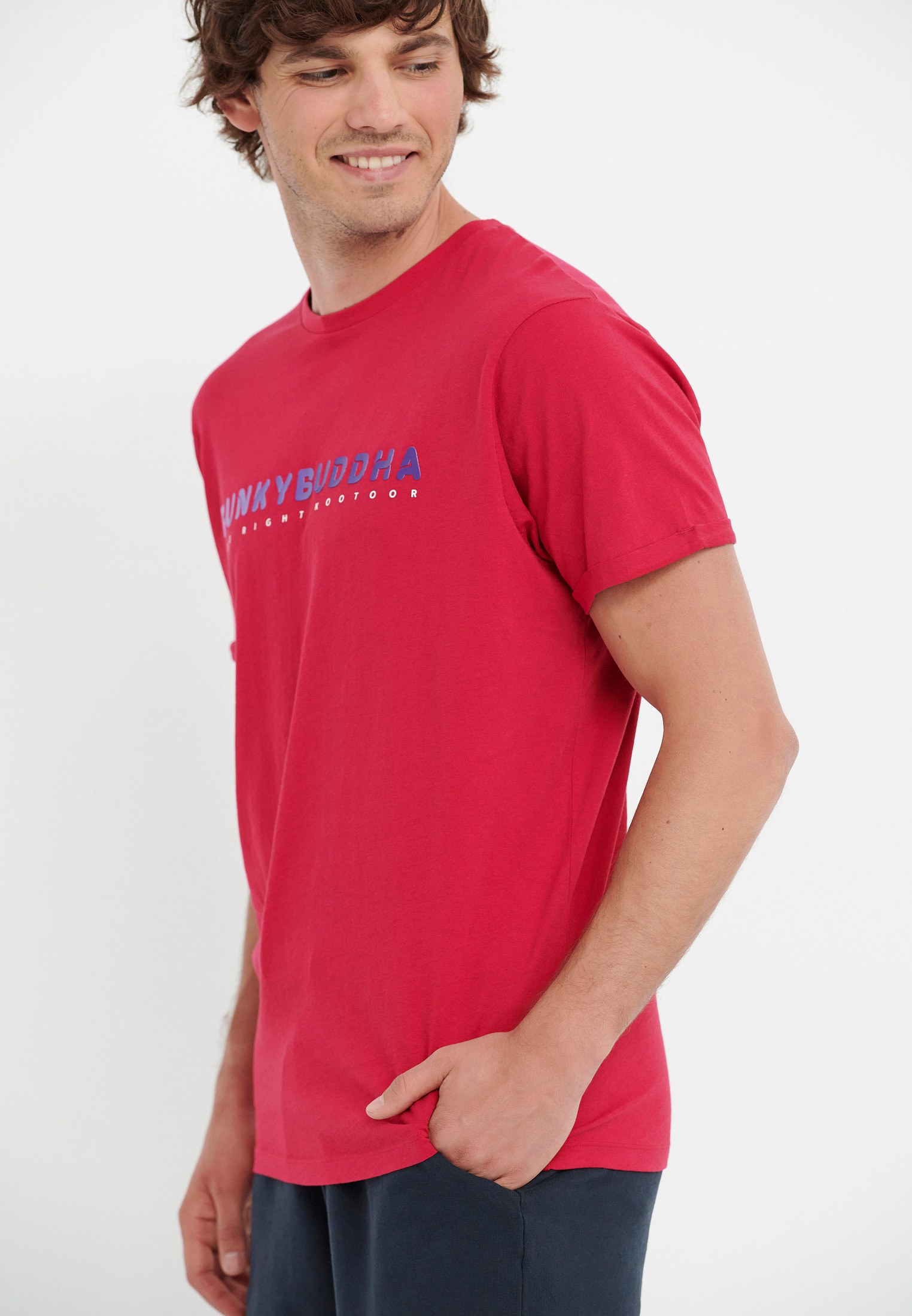 Men's T-Shirts Funky Buddha Red