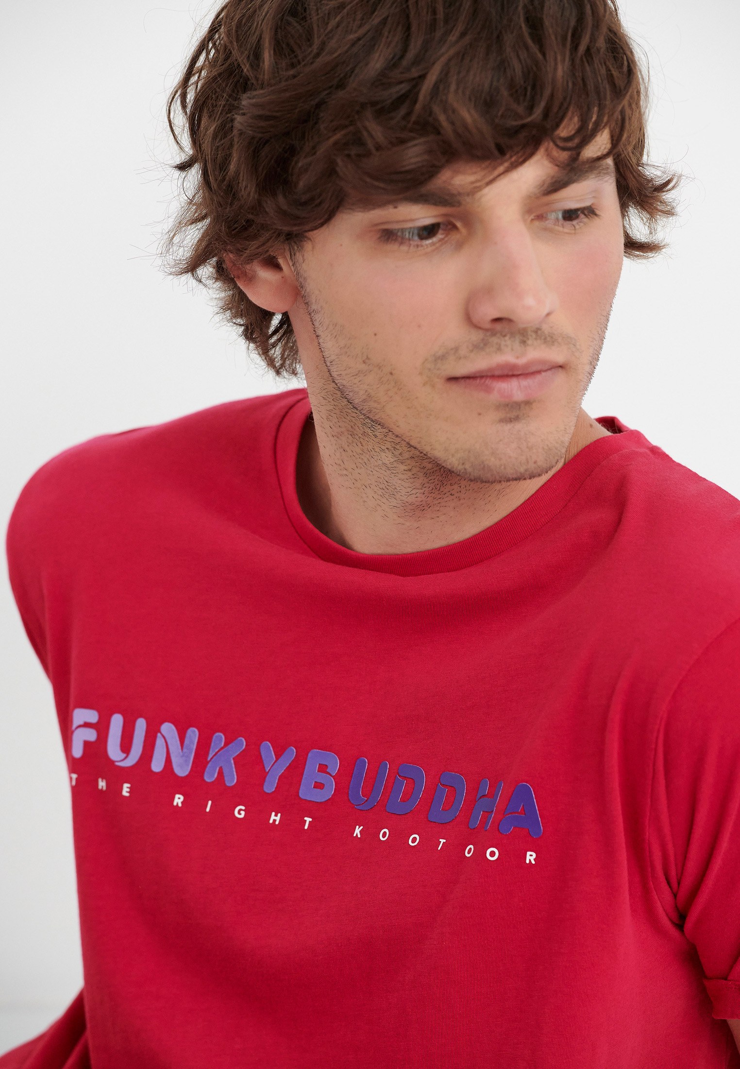 Men's T-Shirts Funky Buddha Red