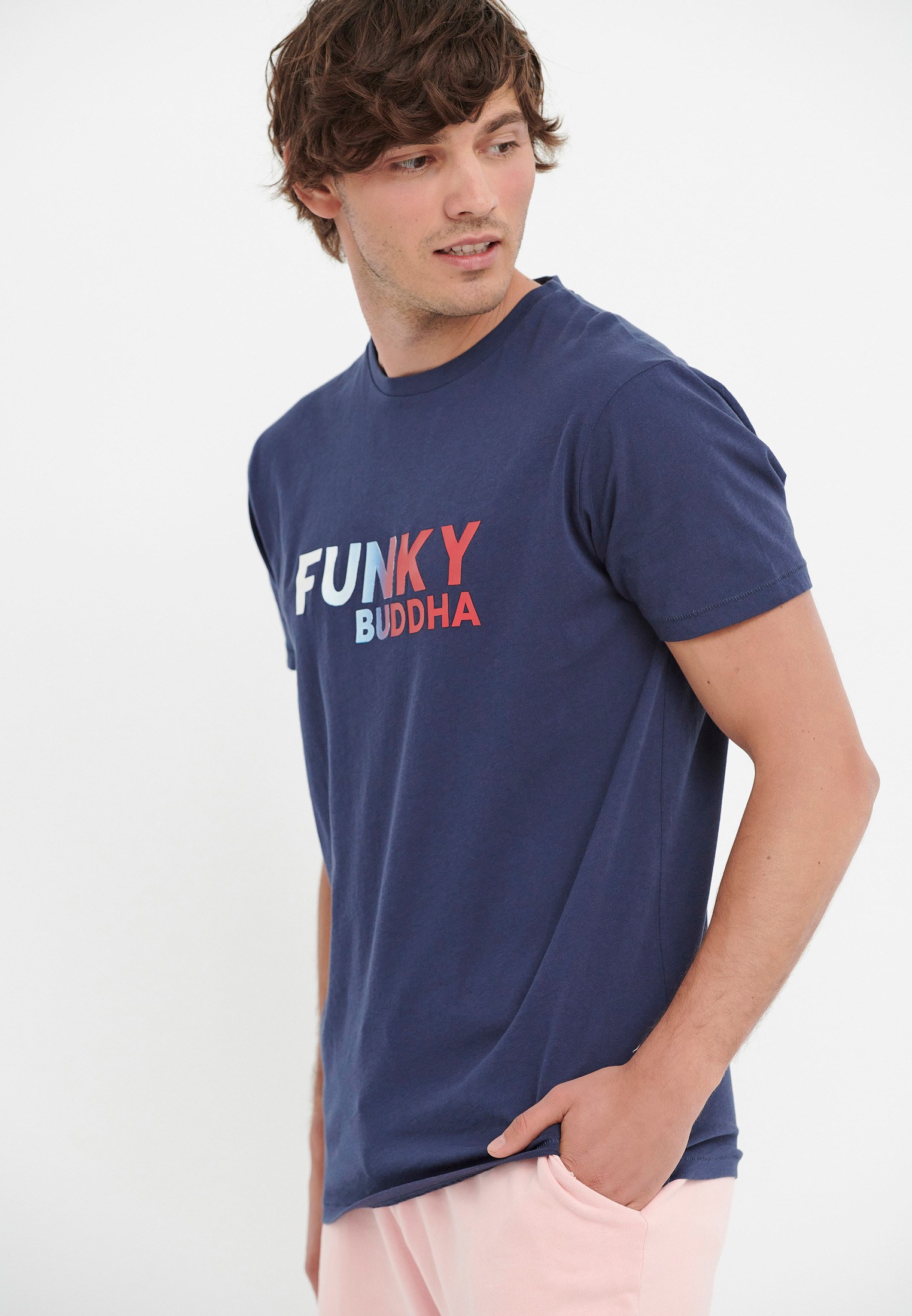 Men's T-Shirts Funky Buddha Blue