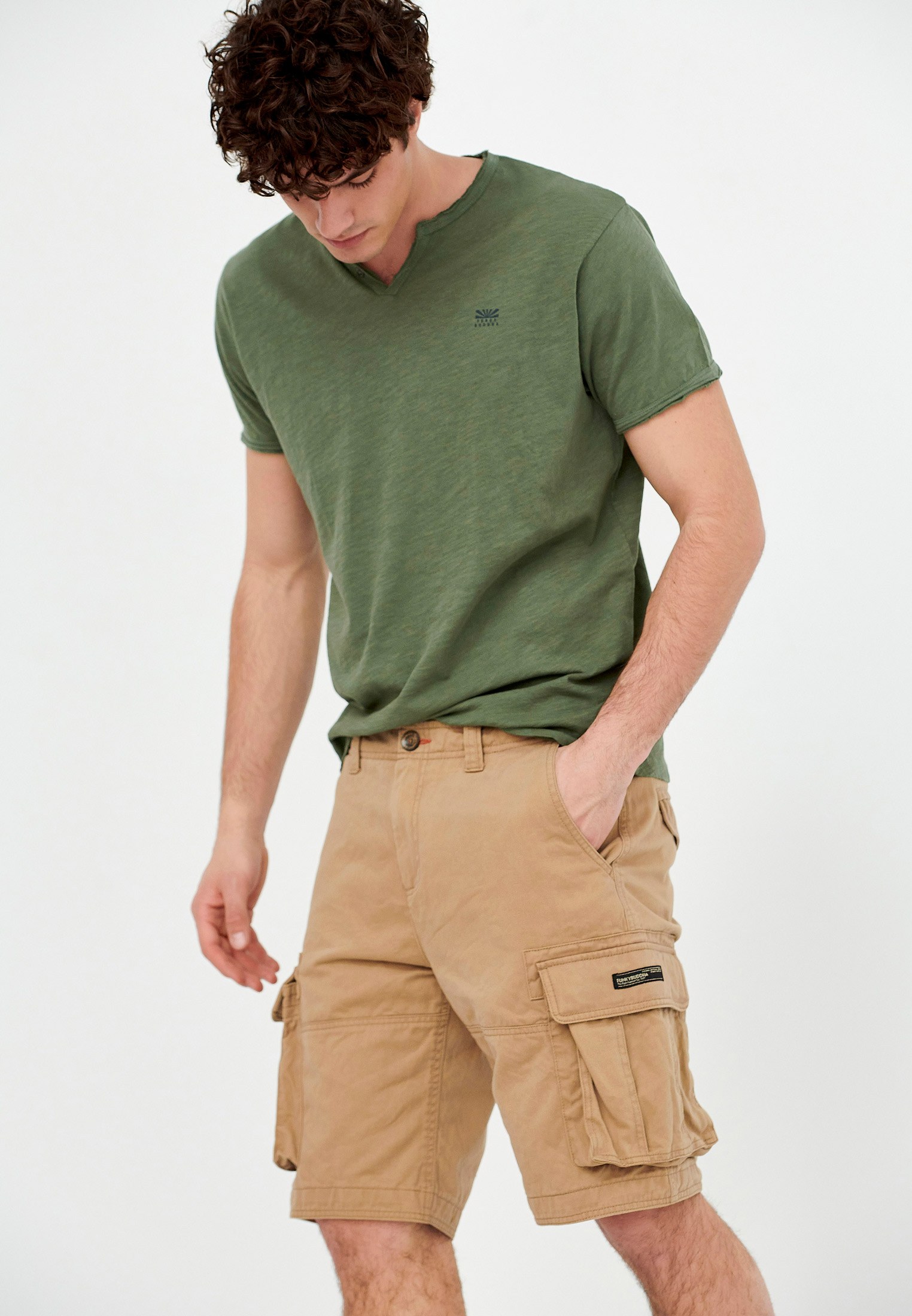 Men's Shorts Funky Buddha Beige