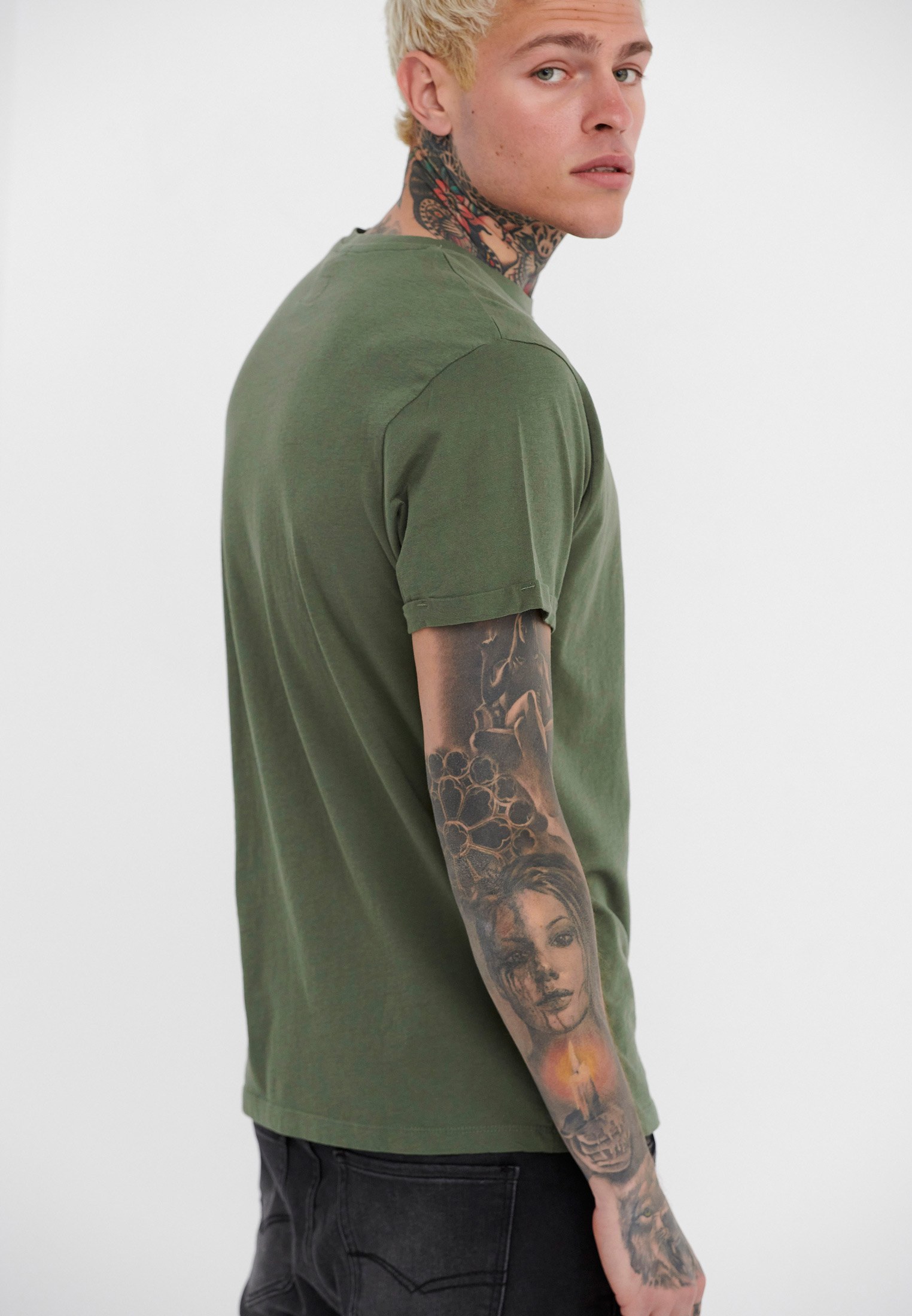 Men's T-Shirts Funky Buddha Khaki