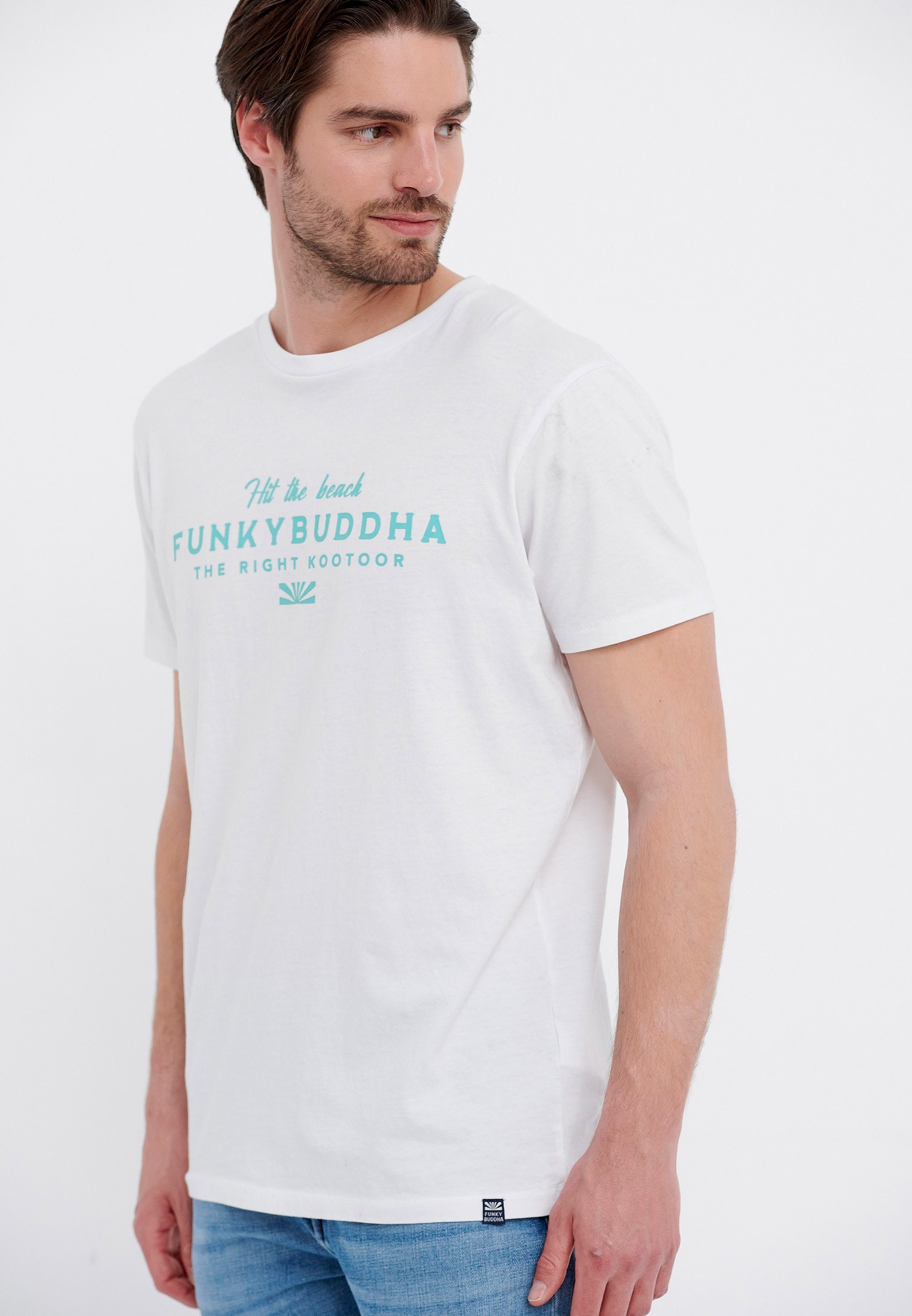 Men's T-Shirts Funky Buddha White