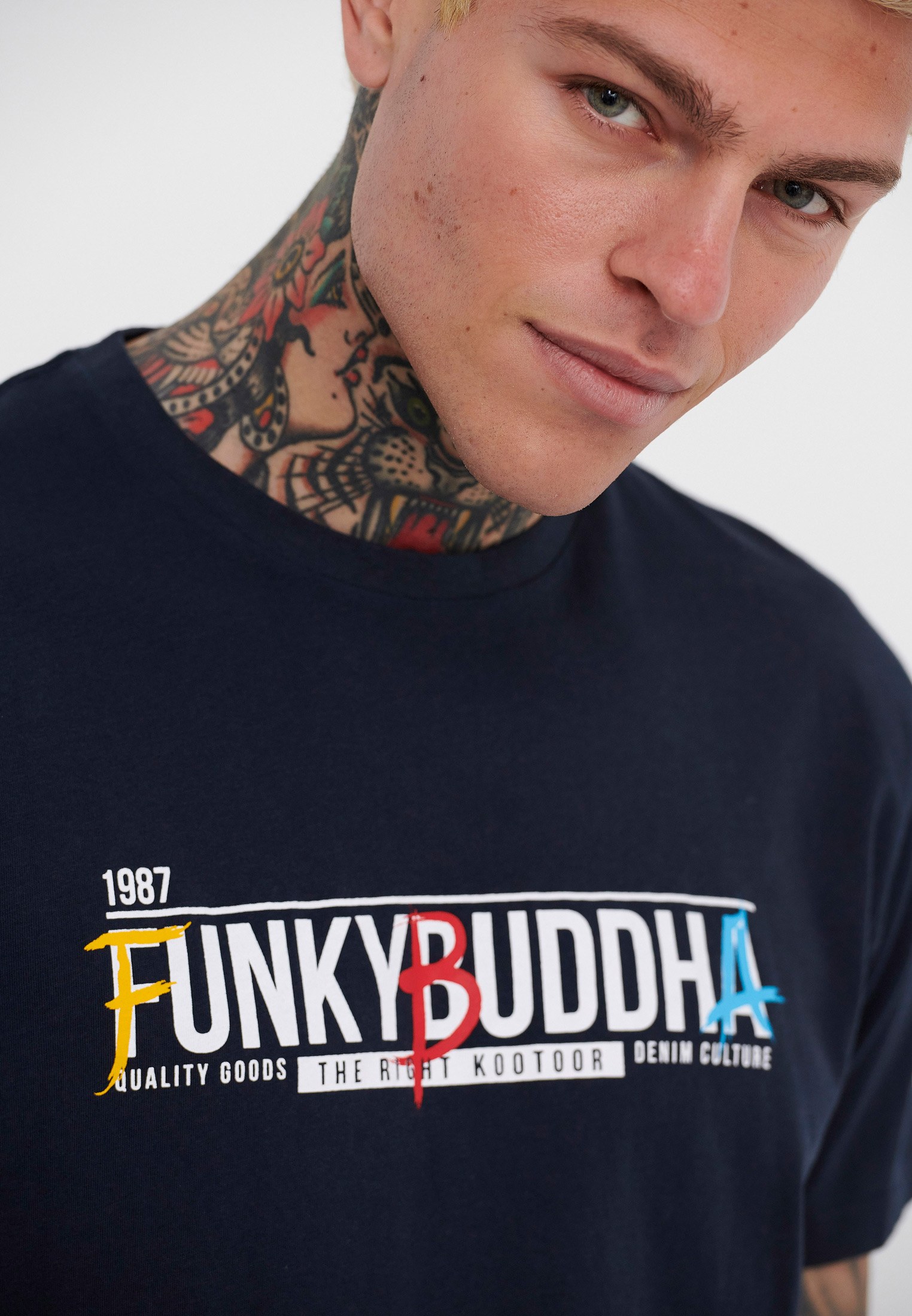 Men's T-Shirts Funky Buddha Navy