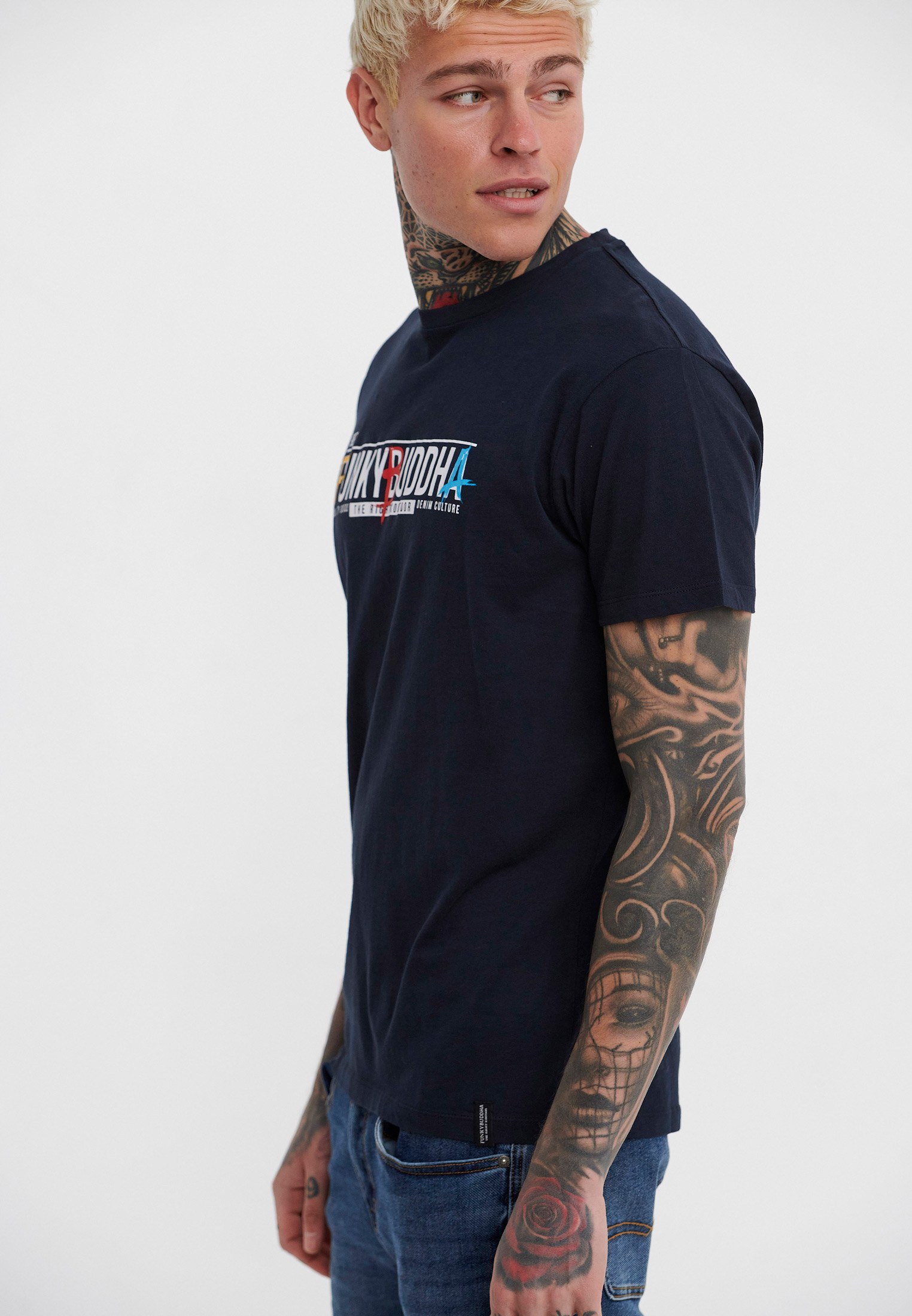 Men's T-Shirts Funky Buddha Navy