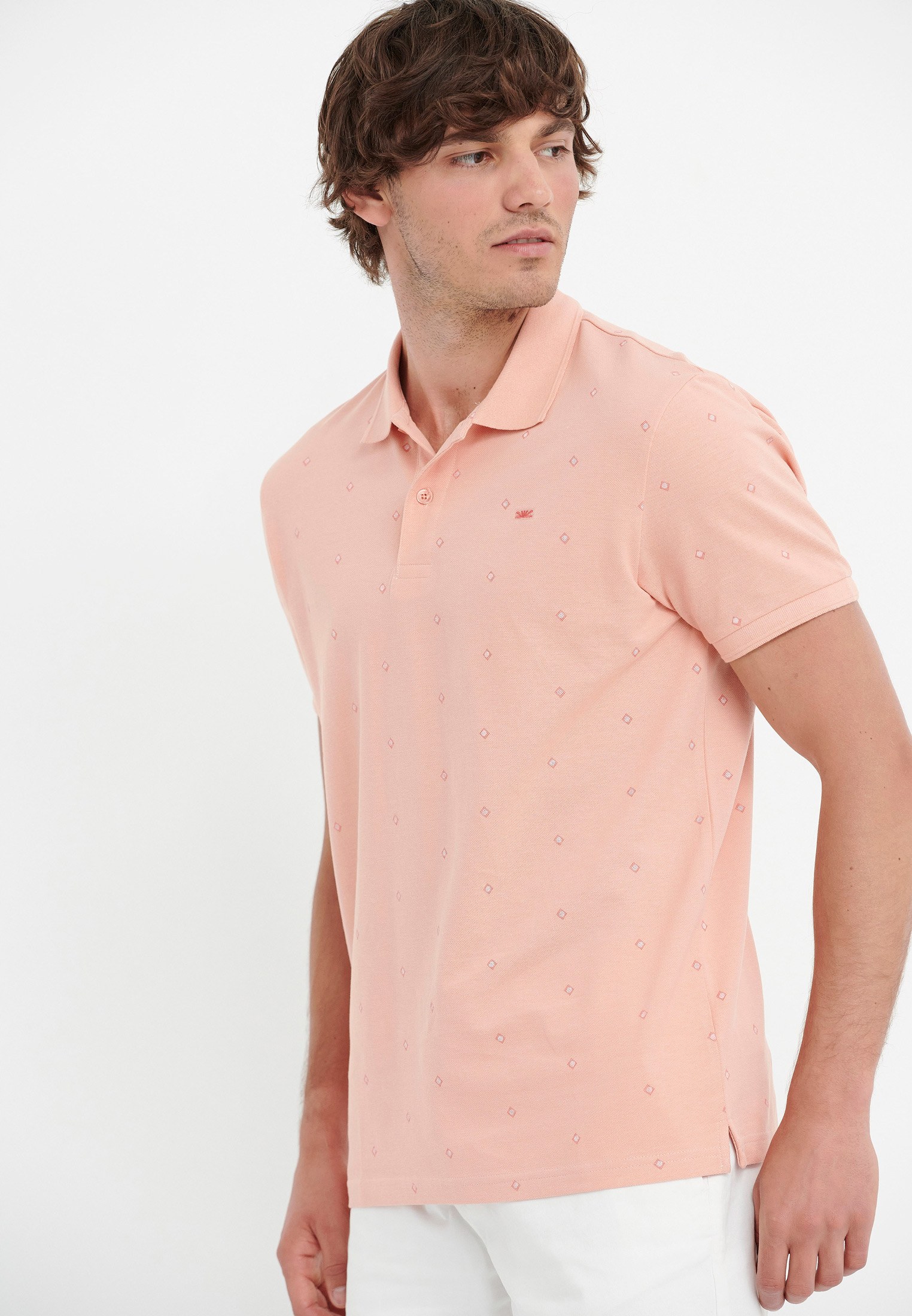 Men's Polo Shirts Funky Buddha Pink