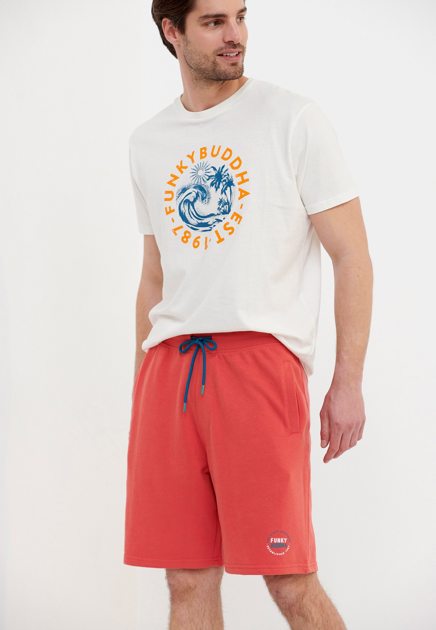 Men's Shorts Funky Buddha Orange