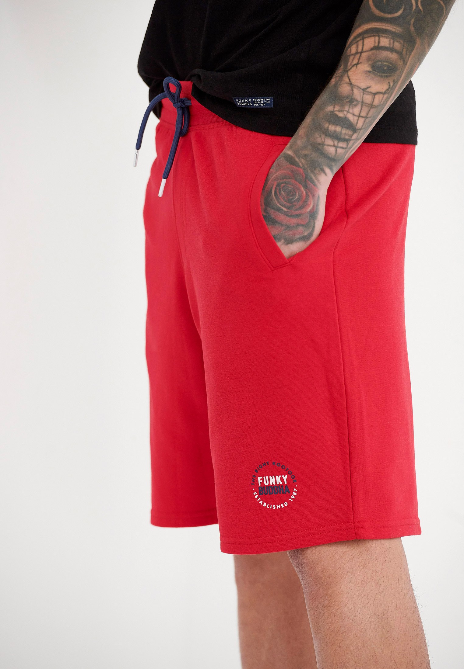 Men's Shorts Funky Buddha Red