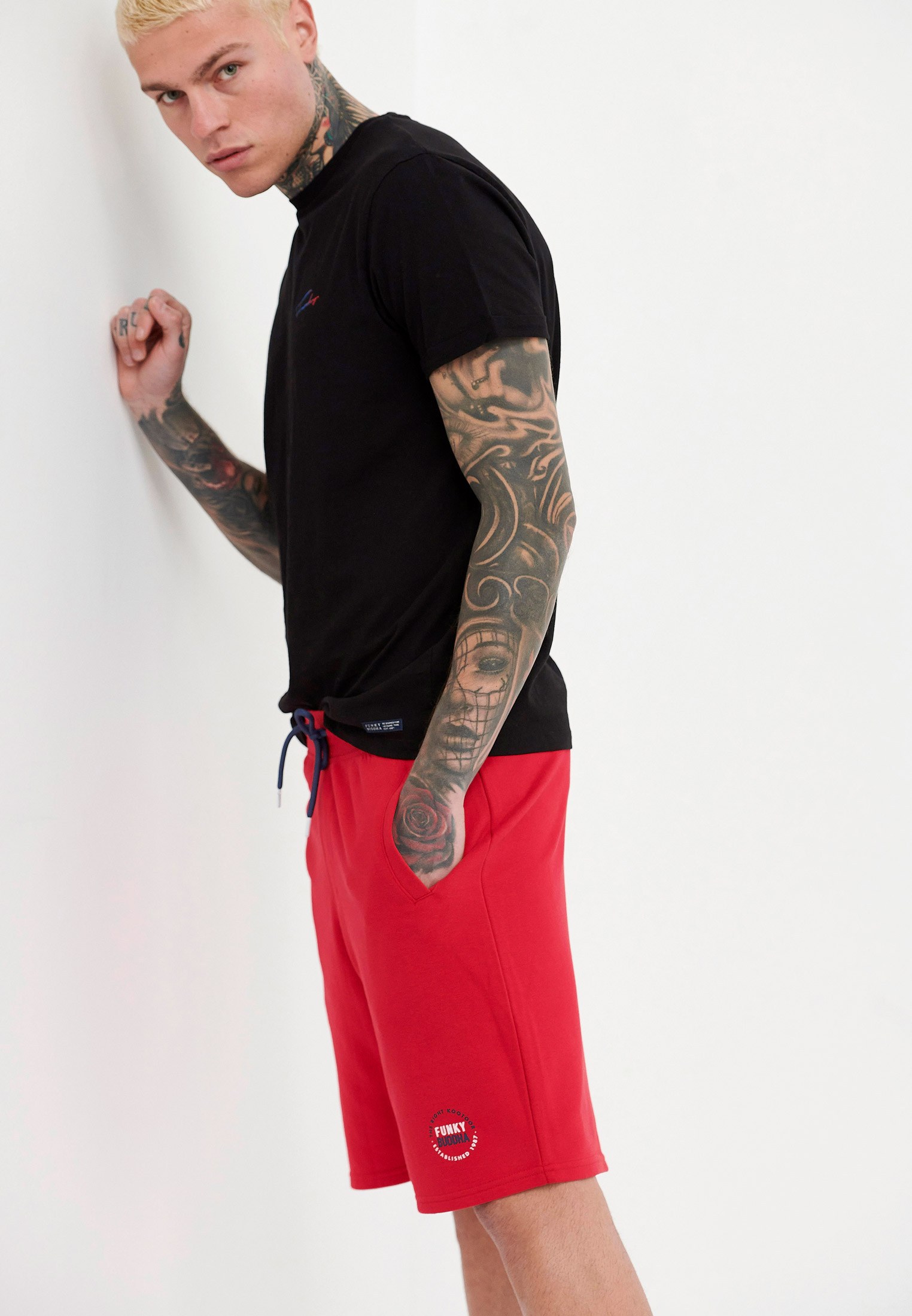 Men's Shorts Funky Buddha Red
