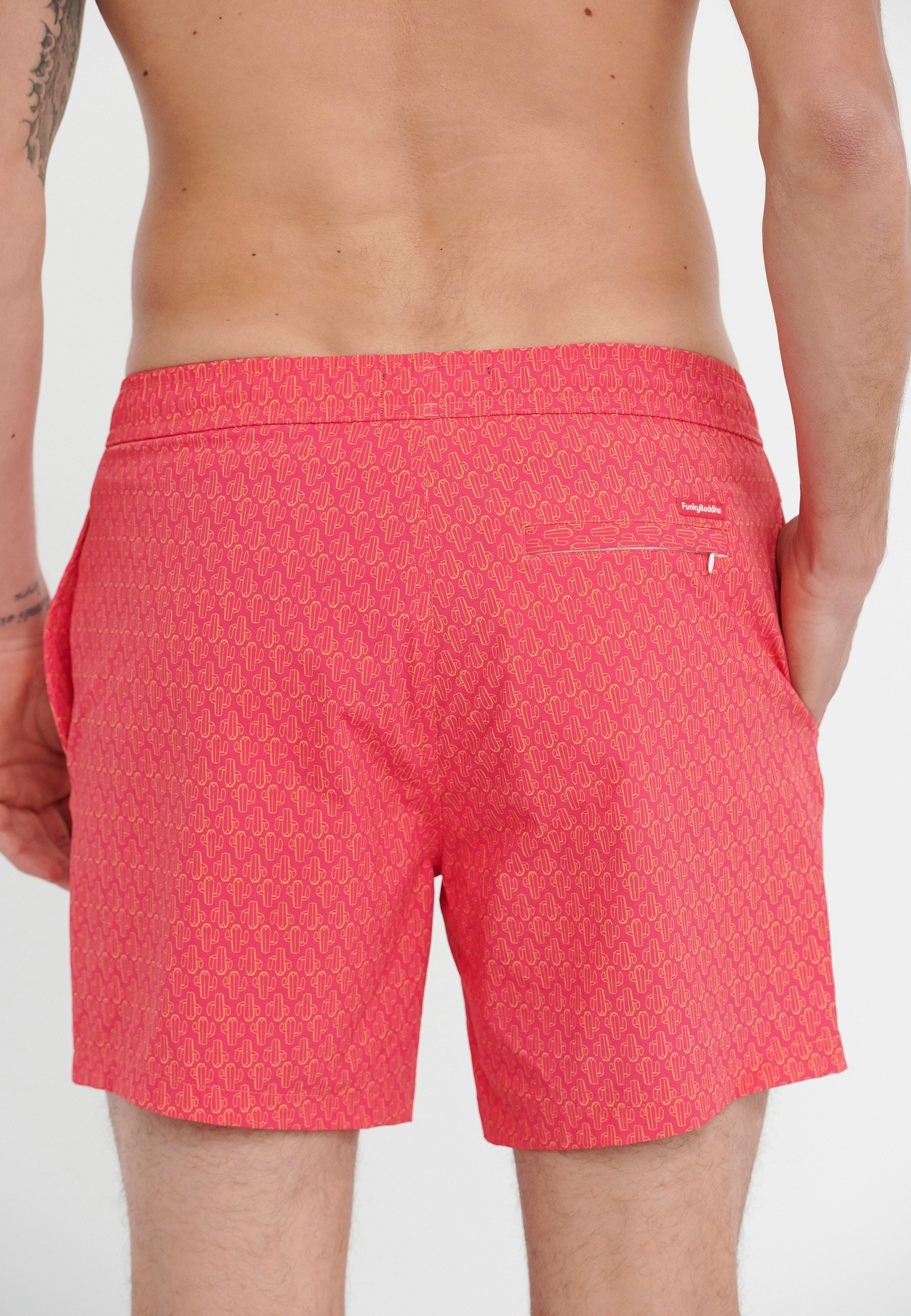 Men's Swim Shorts Funky Buddha Fuchsia