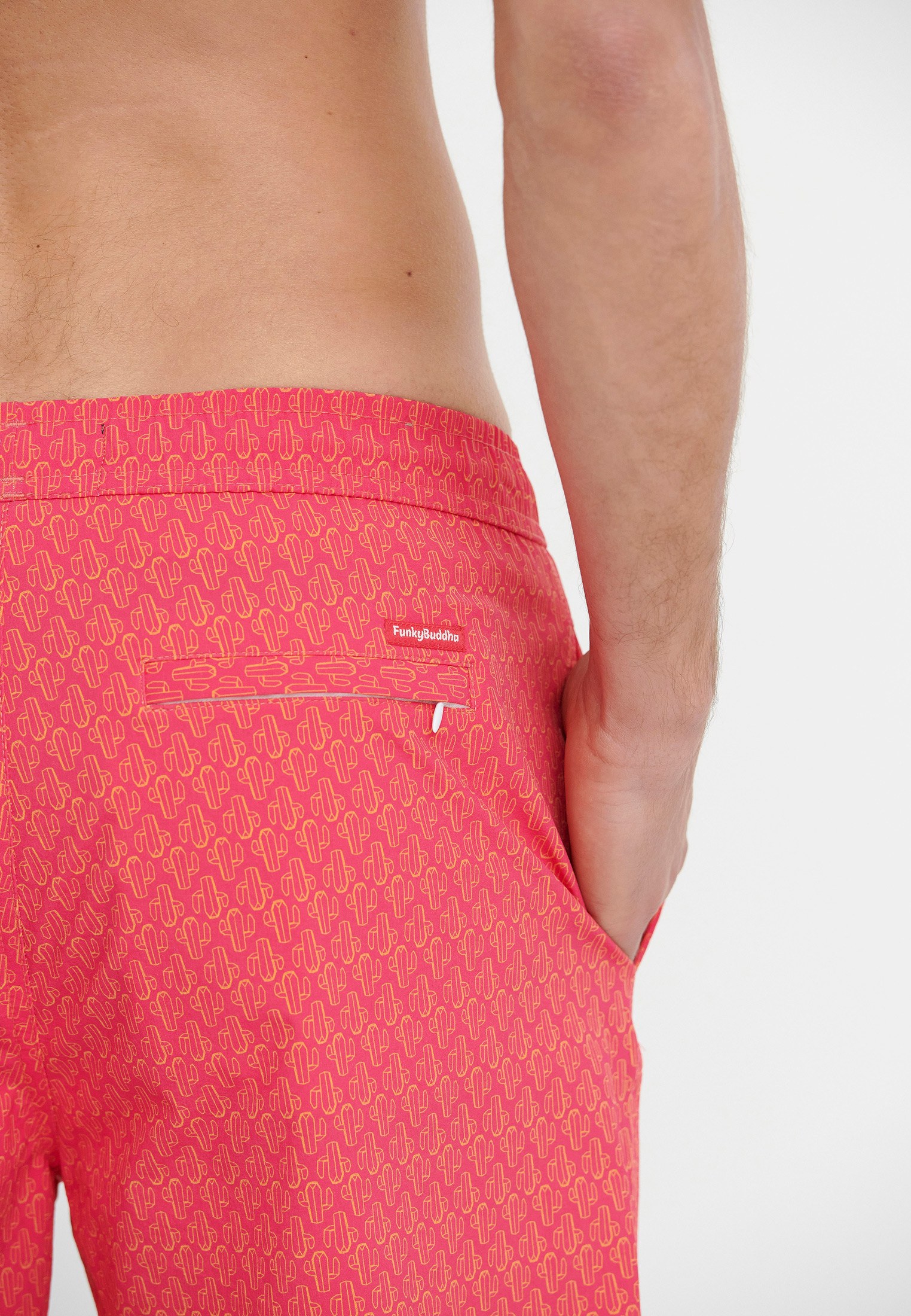 Men's Swim Shorts Funky Buddha Fuchsia