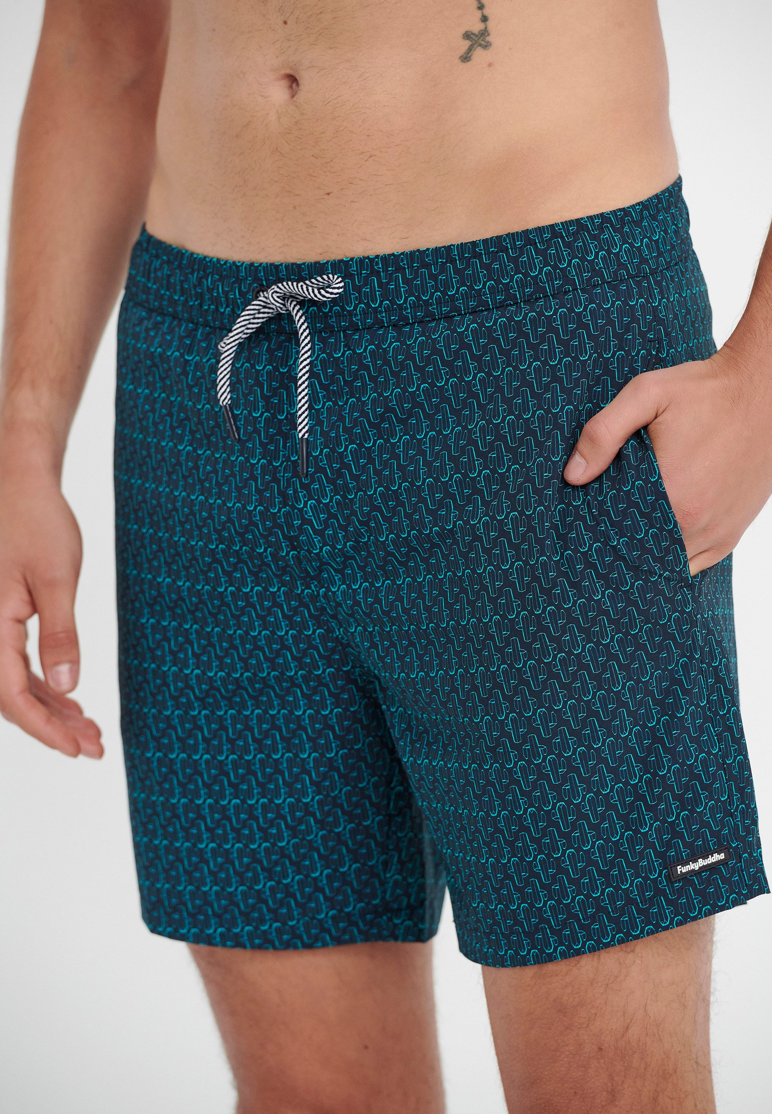 Men's Swim Shorts Funky Buddha Navy