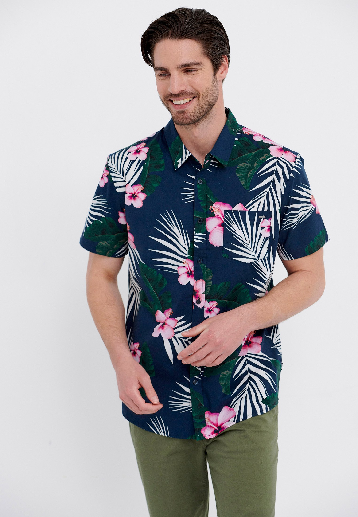 Men's Shirts Funky Buddha Blue