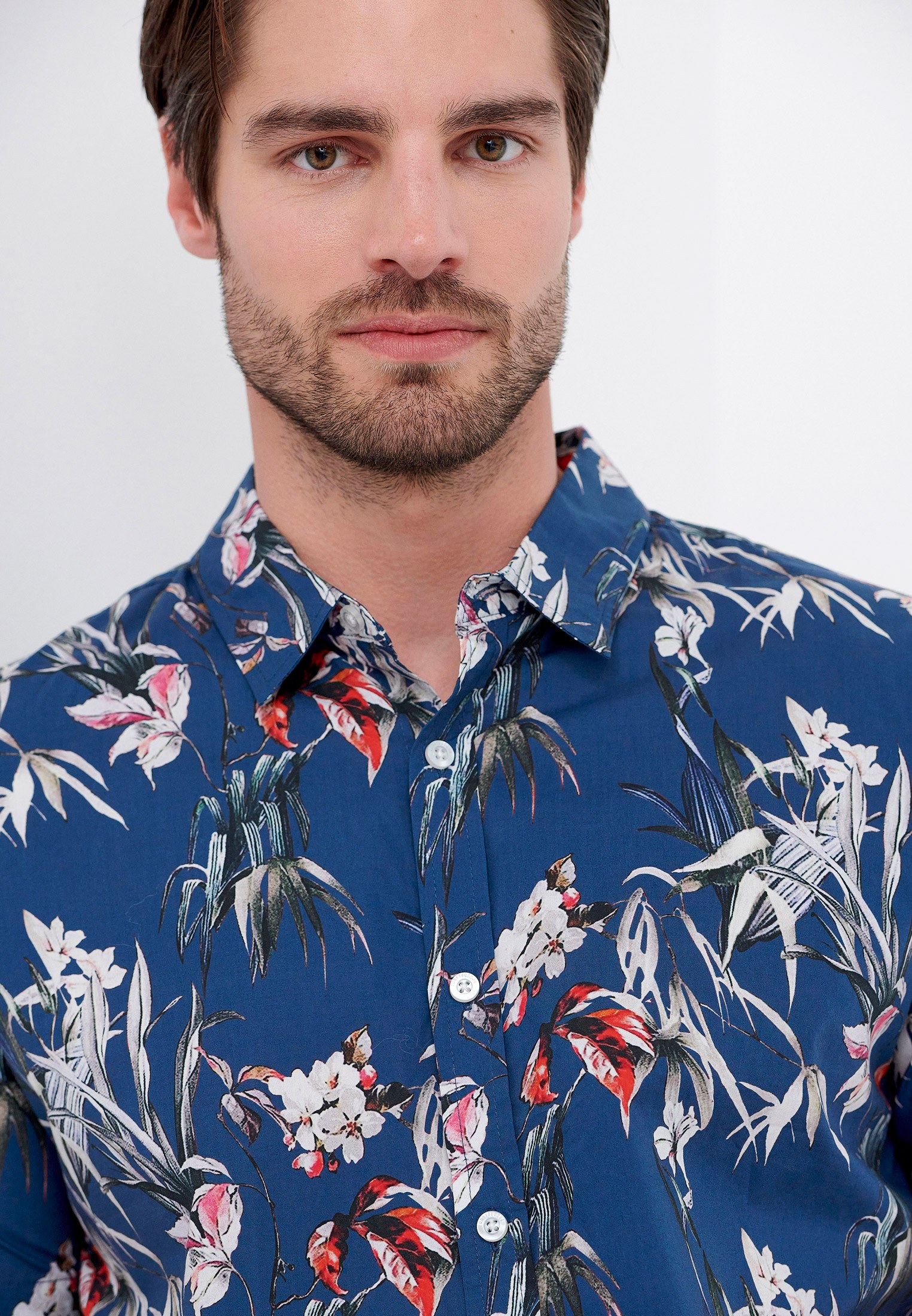 Men's Shirts Funky Buddha Blue