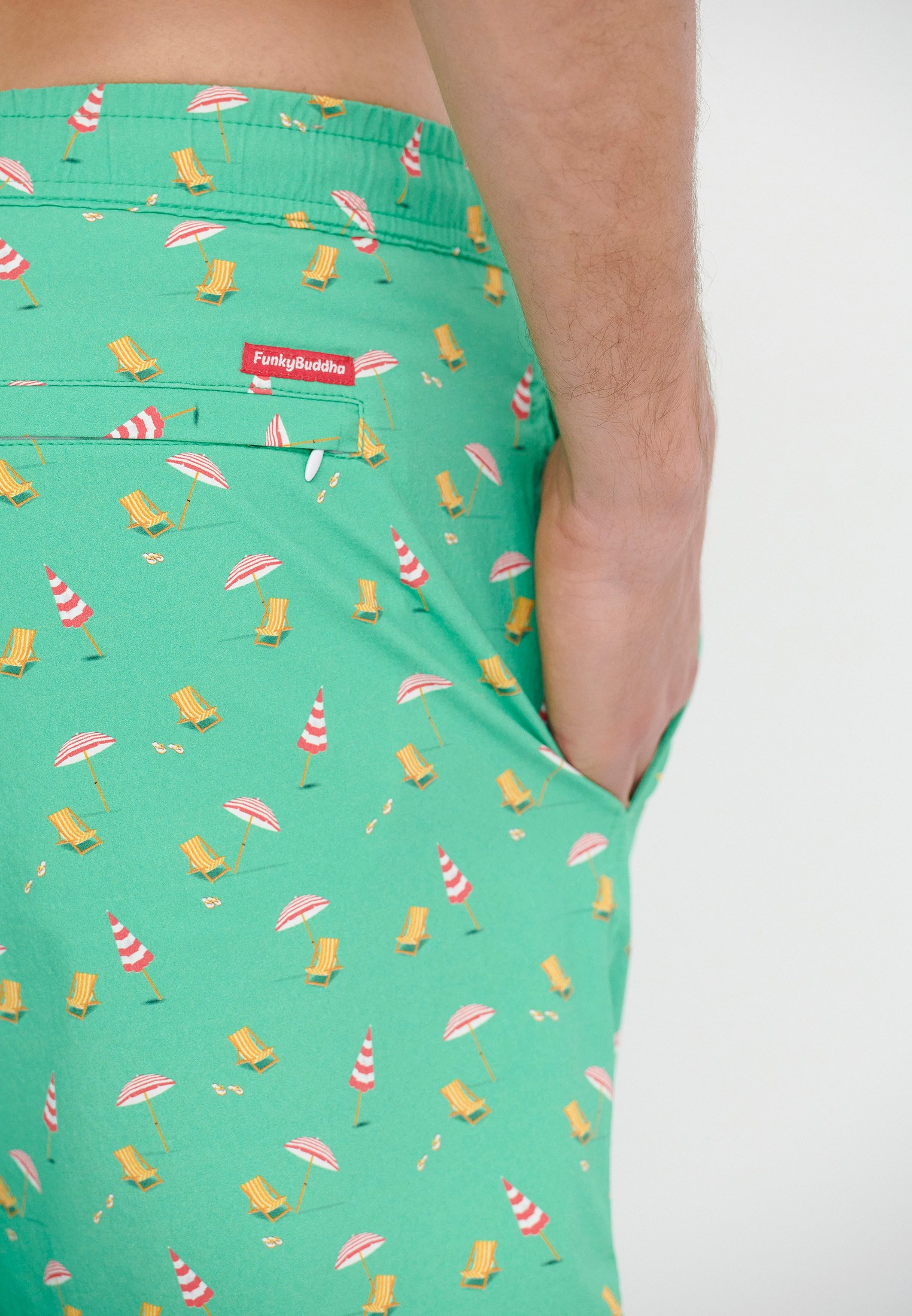 Men's Swim Shorts Funky Buddha Green