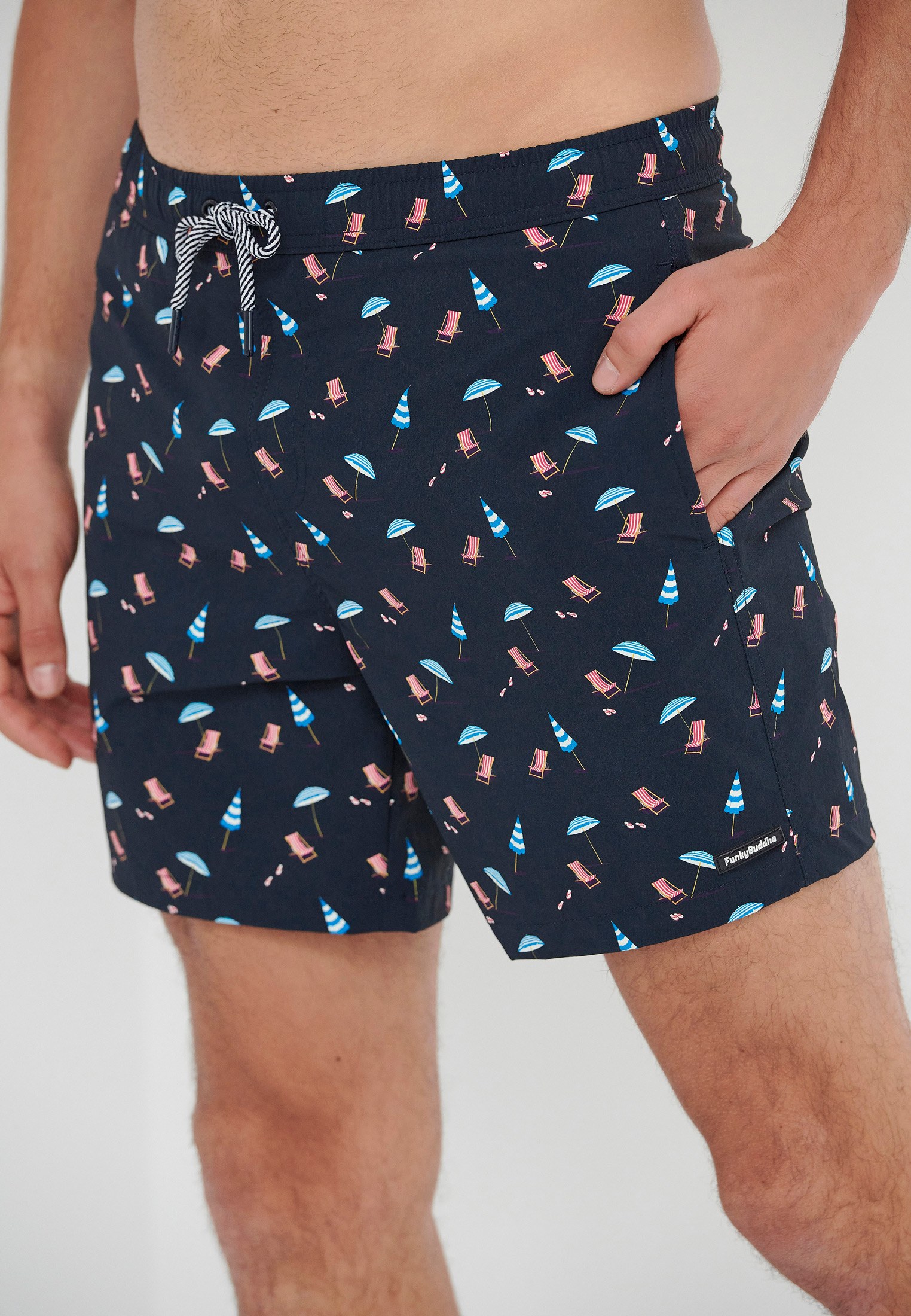 Men's Swim Shorts Funky Buddha Navy