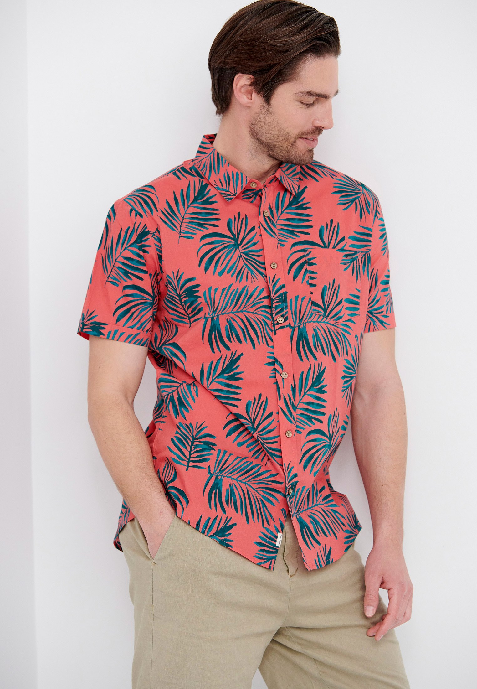 Men's Shirts Funky Buddha Orange