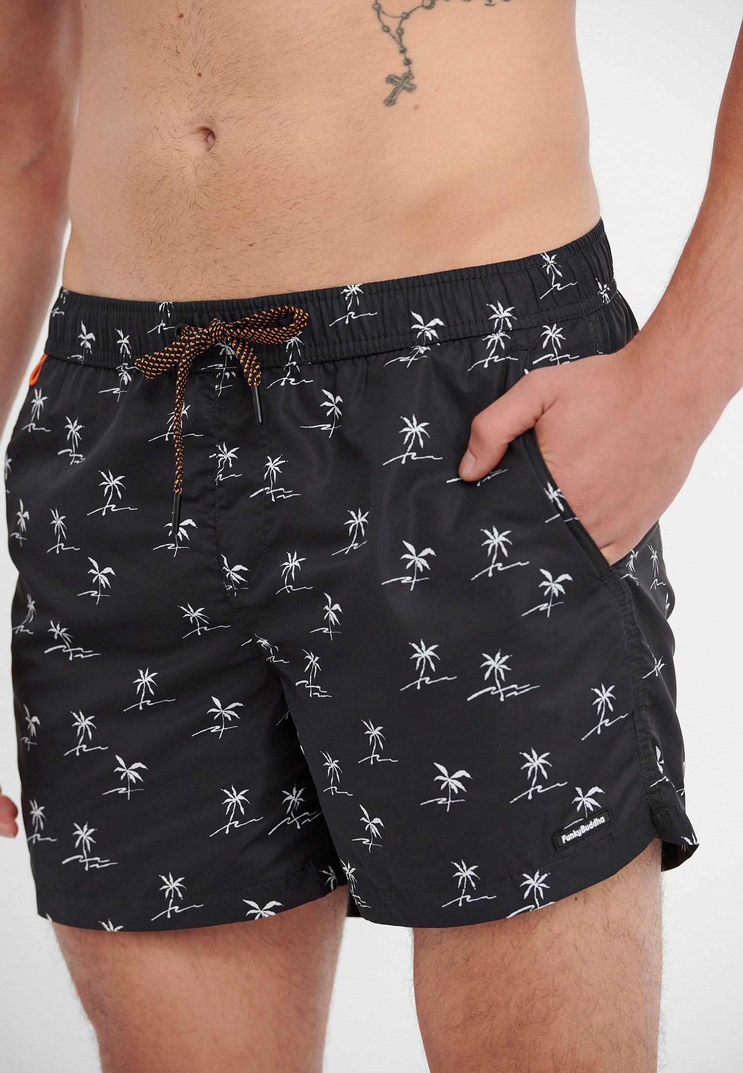 Men's Swim Shorts Funky Buddha Black