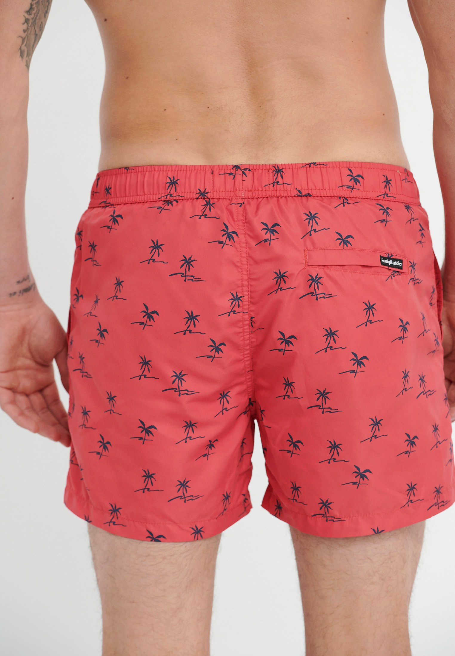 Men's Swim Shorts Funky Buddha Red