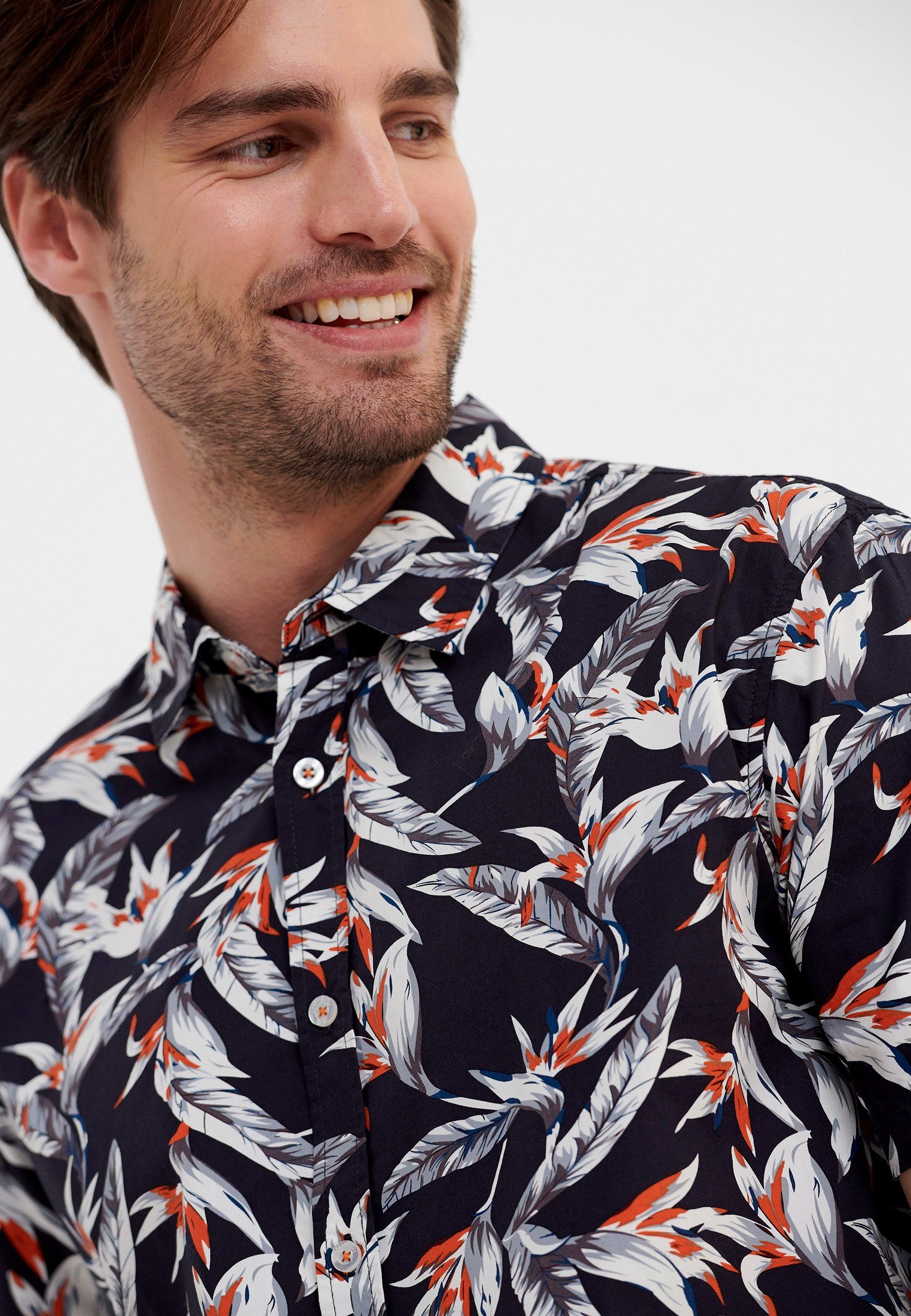 Men's Shirts Funky Buddha Navy